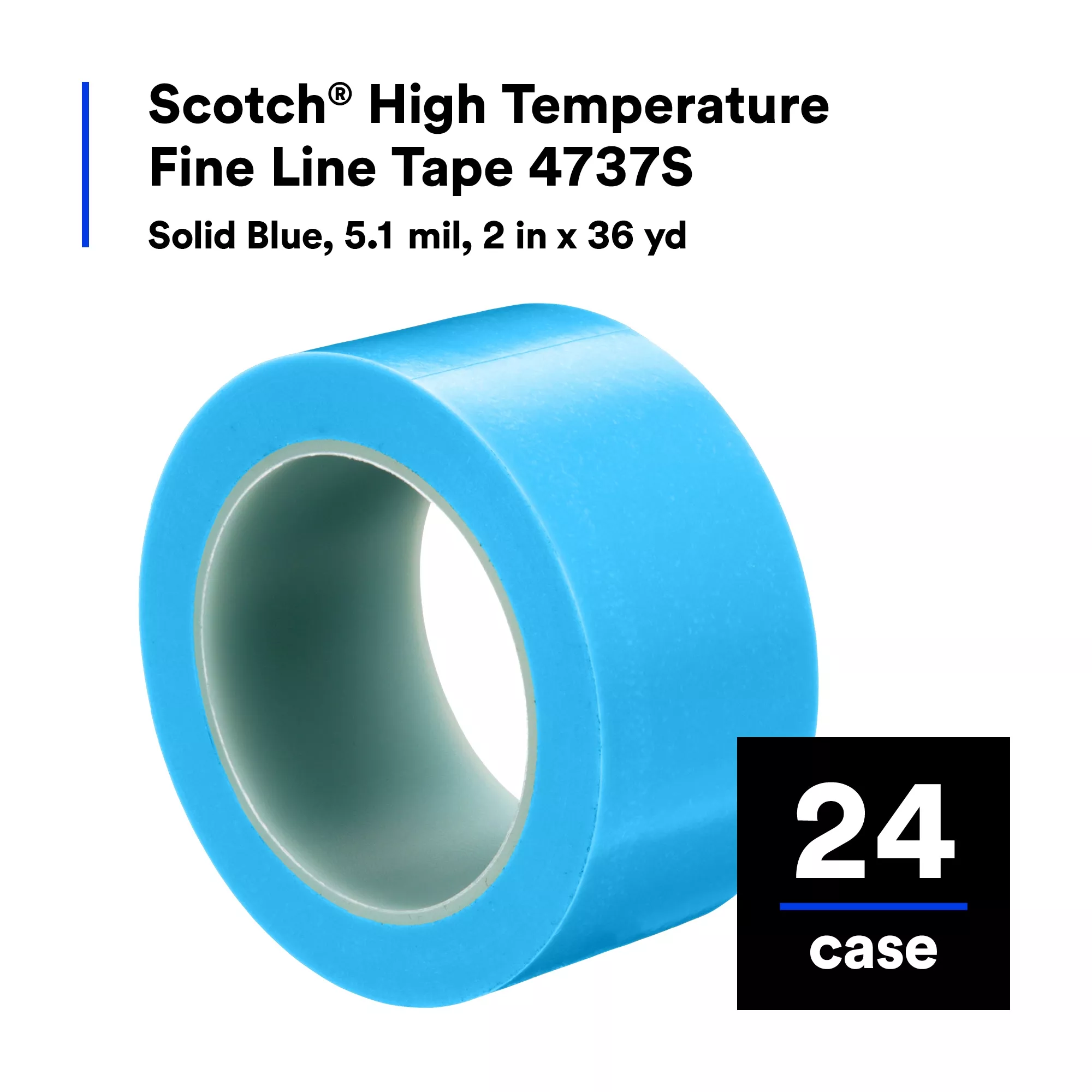 SKU 7010333880 | Scotch® High Temperature Fine Line Tape 4737S