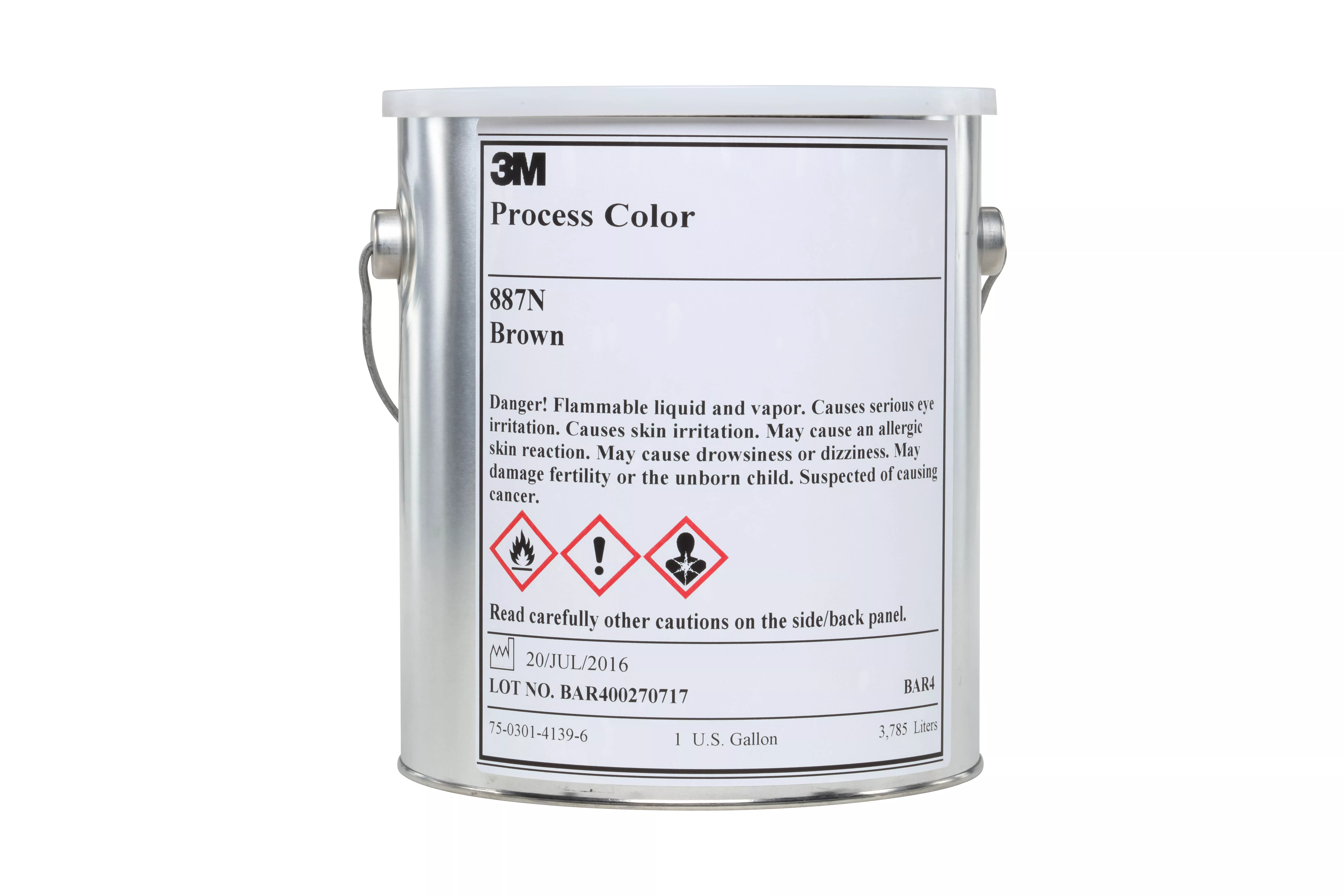 3M™ Process Color 887I, Brown, gal Container