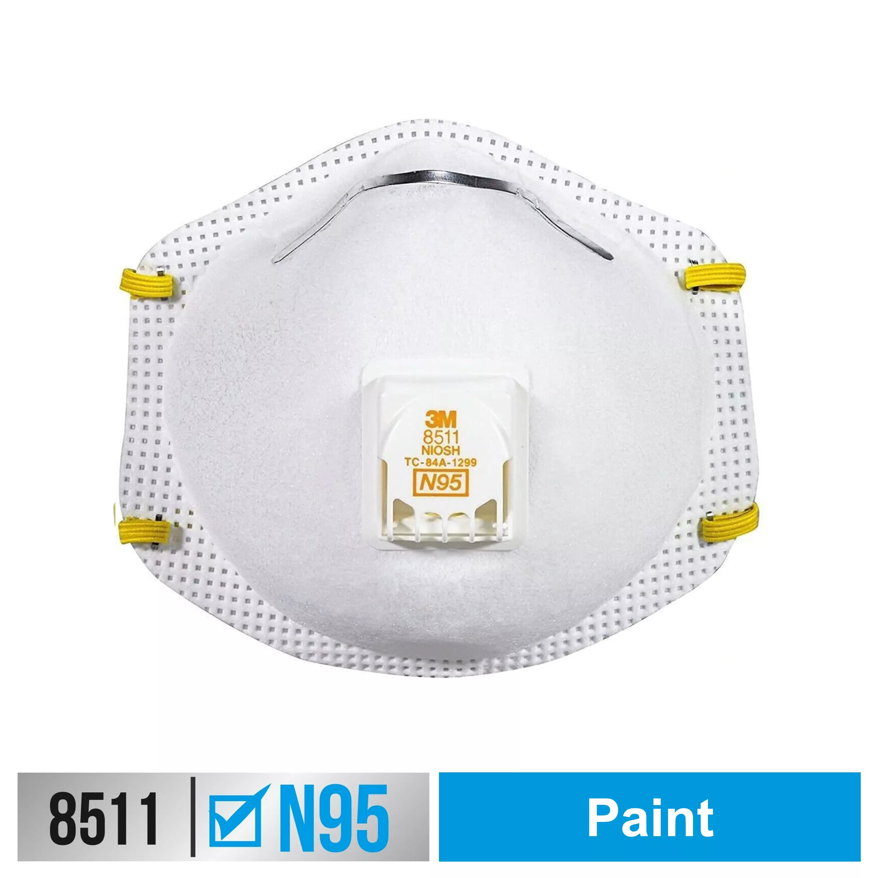 3M™ Paint Sanding Valved Respirator 8511P5-C-PS, 5 ea/pk, 8 pks/cs