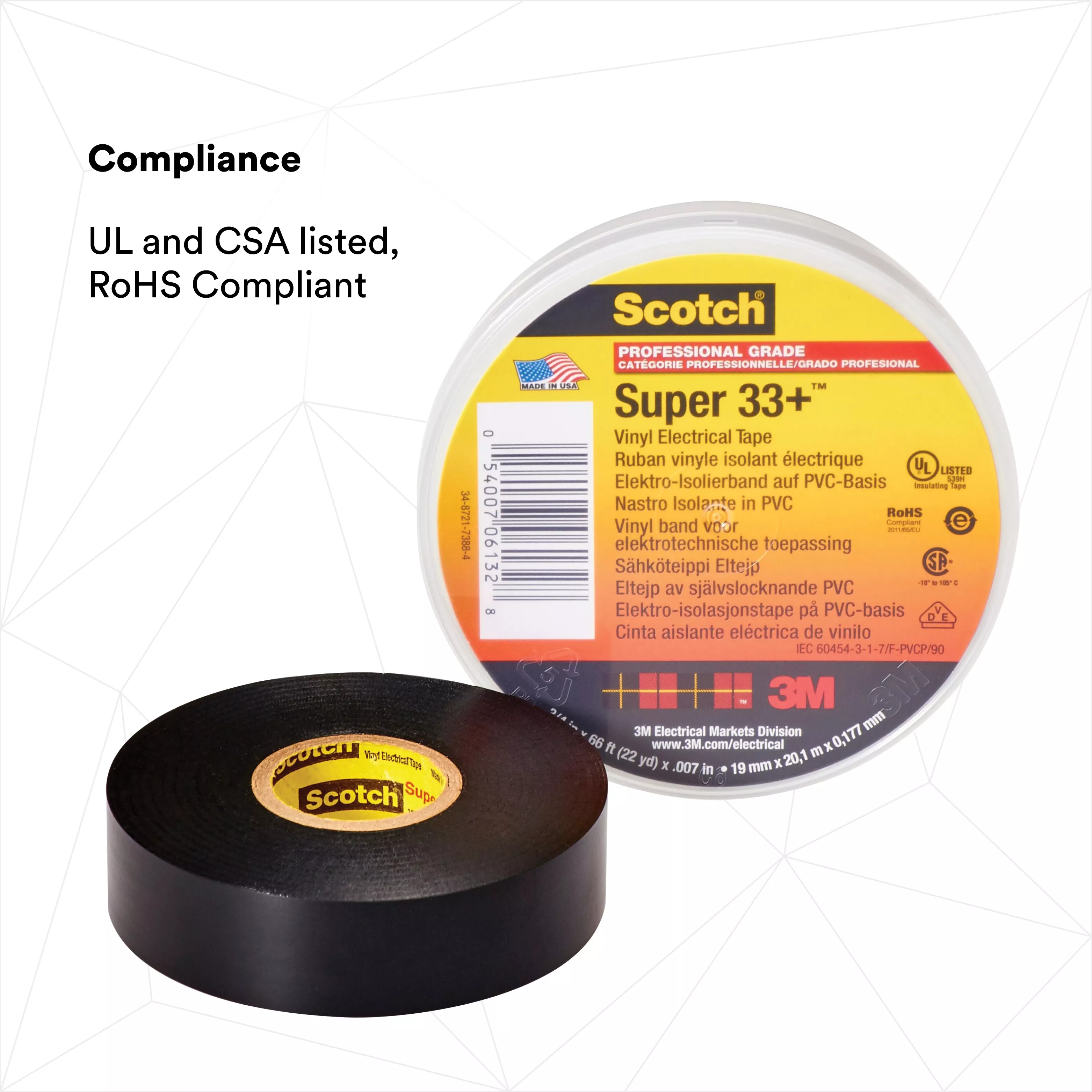 SKU 7010397928 | Scotch® Super 33+ Vinyl Electrical Tape
