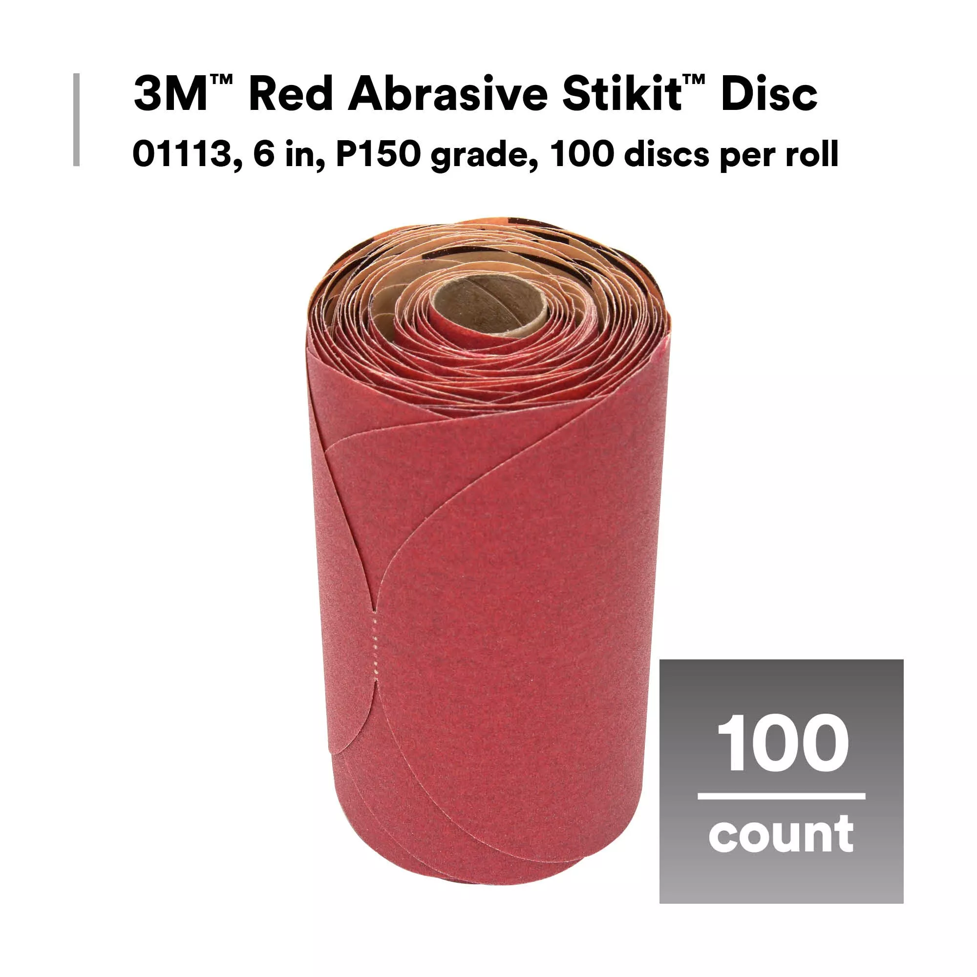 SKU 7000119770 | 3M™ Red Abrasive Stikit™ Disc