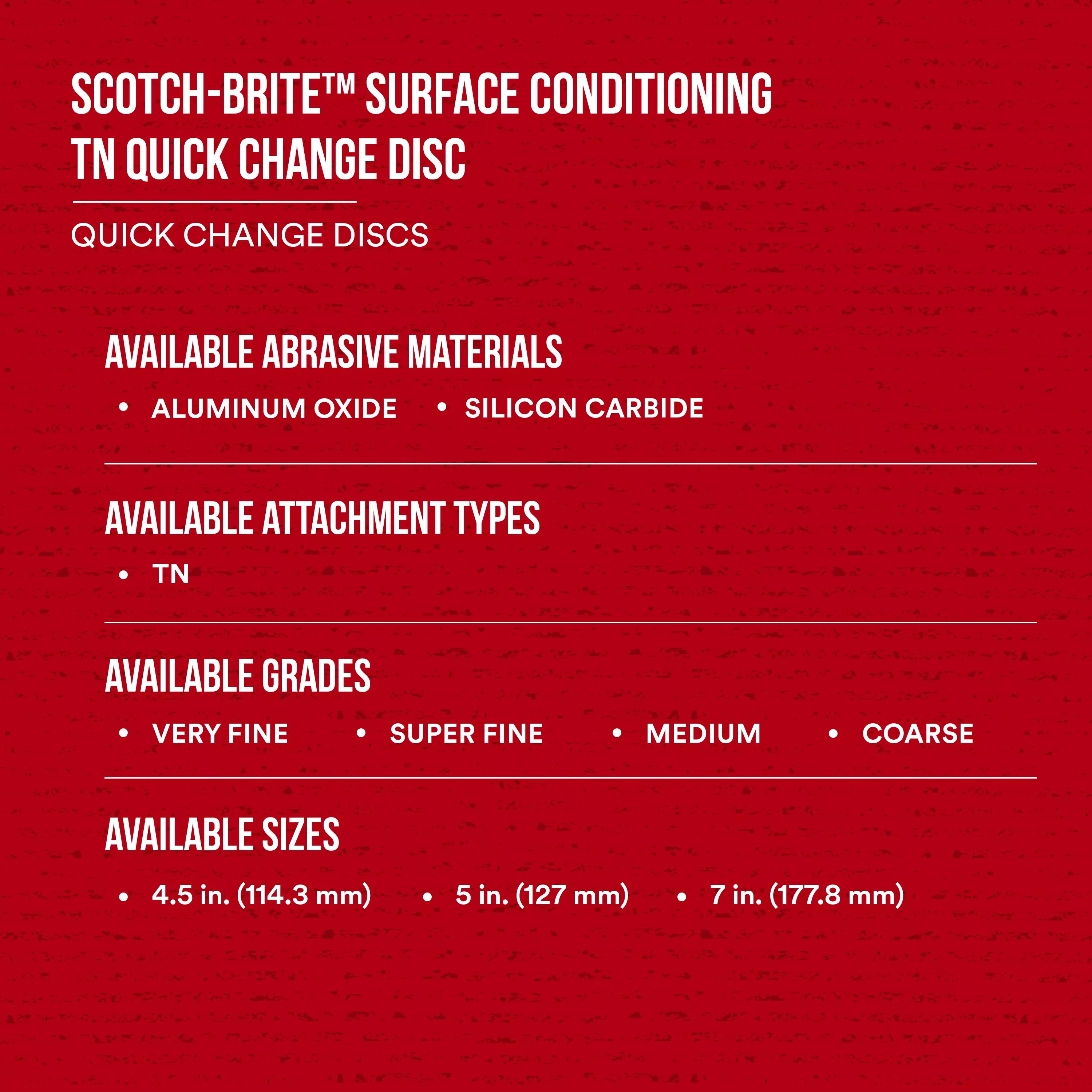 SKU 7000120815 | Scotch-Brite™ Surface Conditioning TN Quick Change Disc