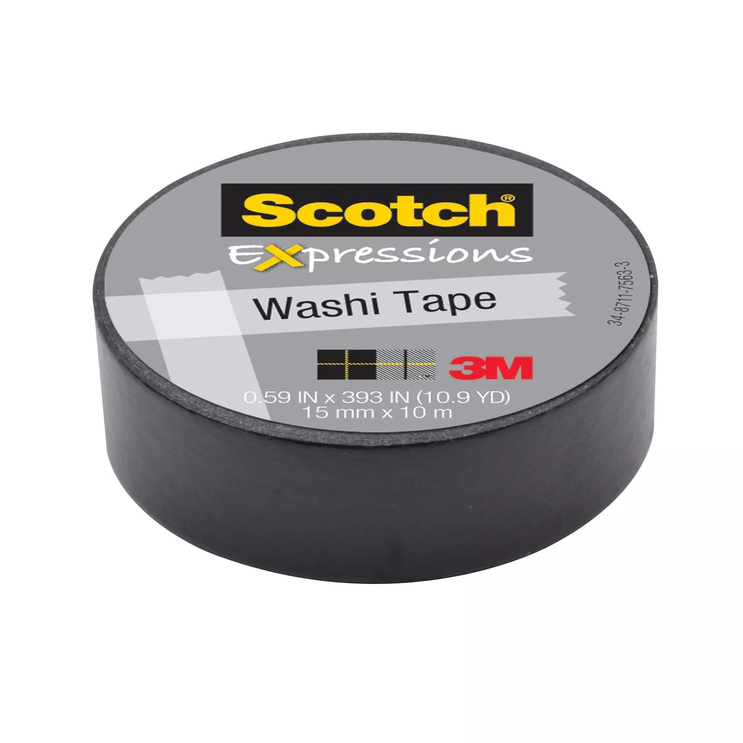 SKU 7100019585 | Scotch® Expressions Washi Tape C314-BLK