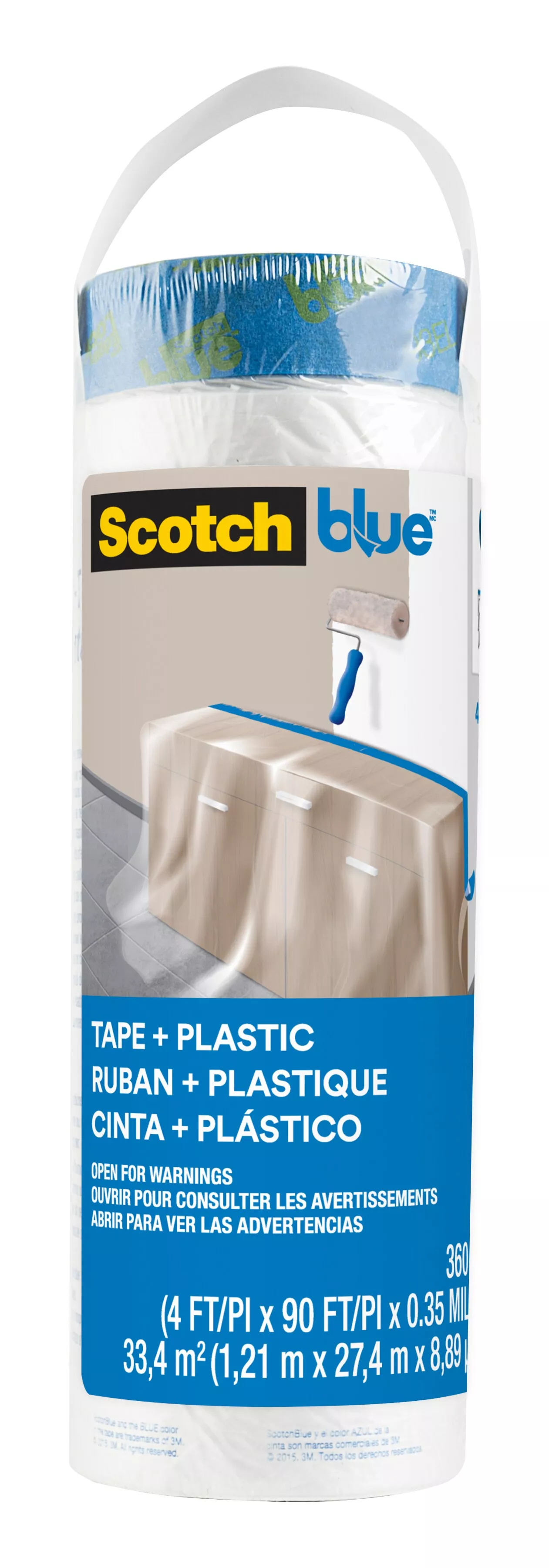 3M™ ScotchBlue™ Tape + Plastic PT2093EL-48