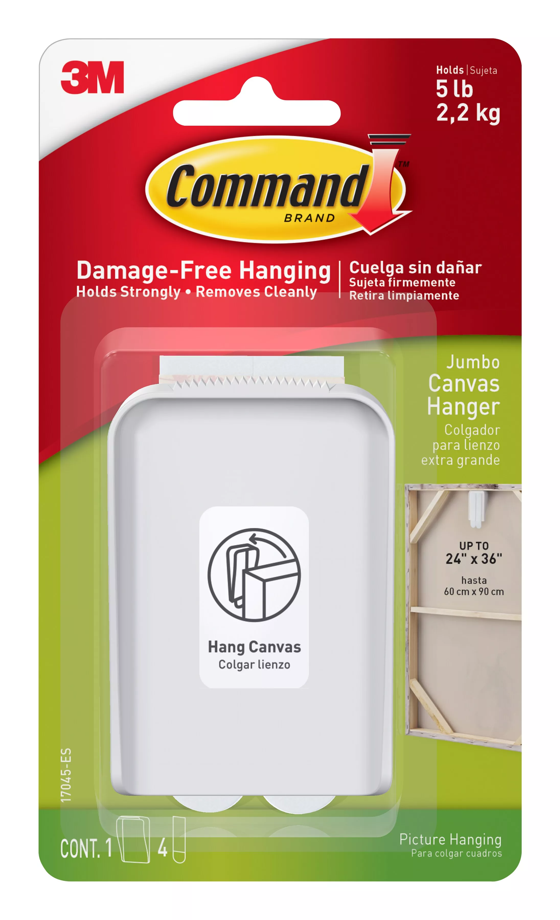 Command™ Jumbo Canvas Hanger 17045-ES
