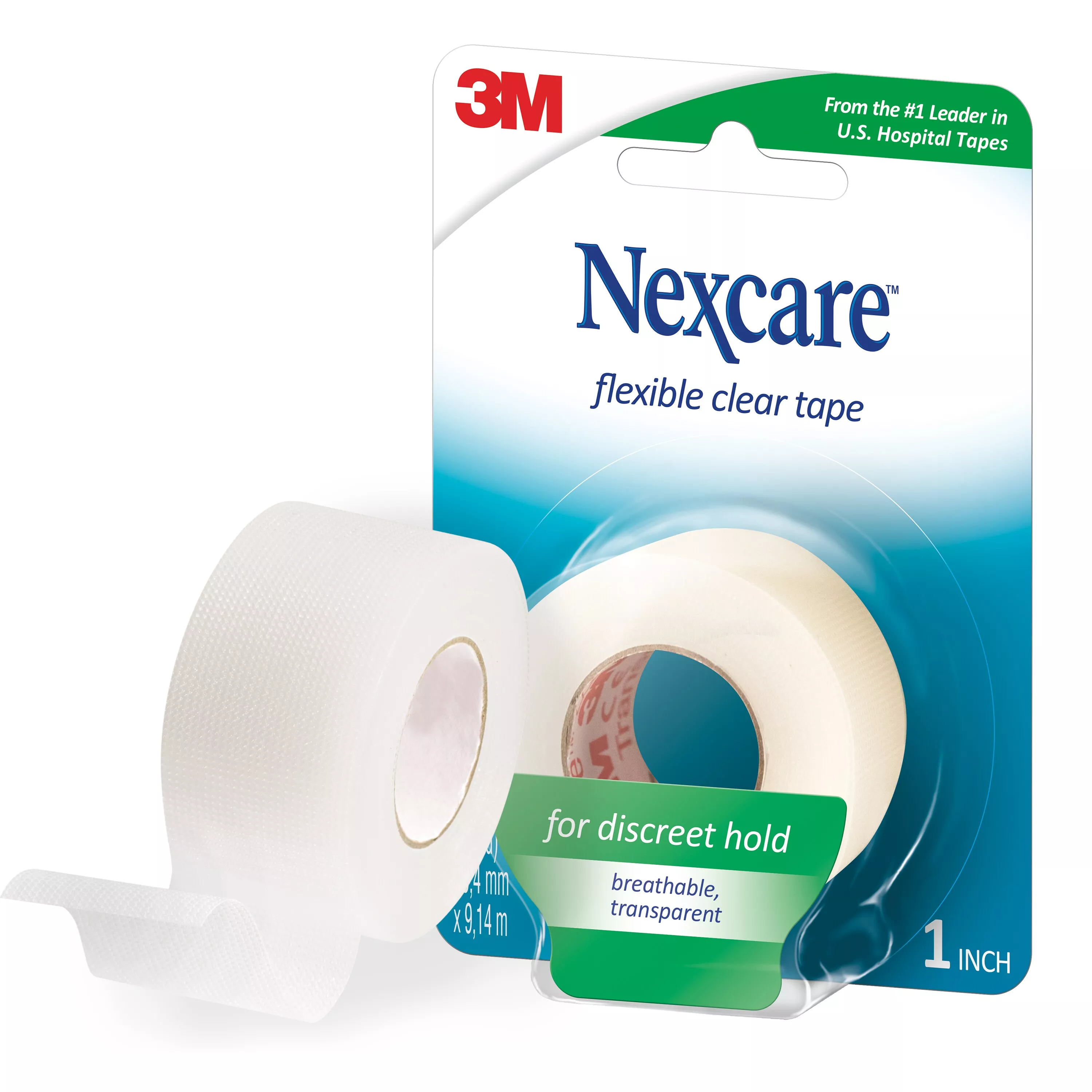 Nexcare™ Flexible Clear First Aid Tape 771-1PK, 1 in x 10 yds.