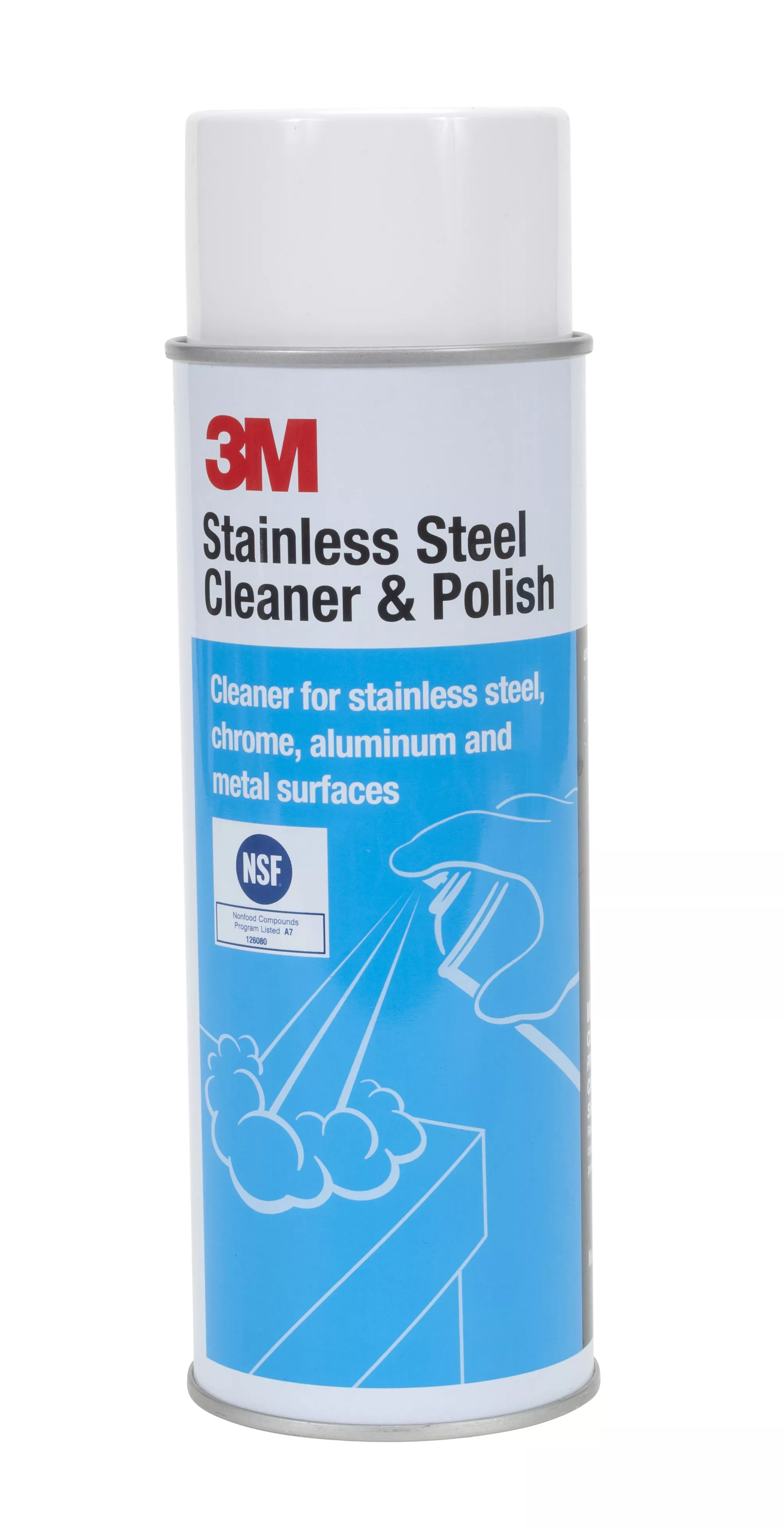 3M™ Stainless Steel Cleaner & Polish, 21 oz Aerosol, 12/case