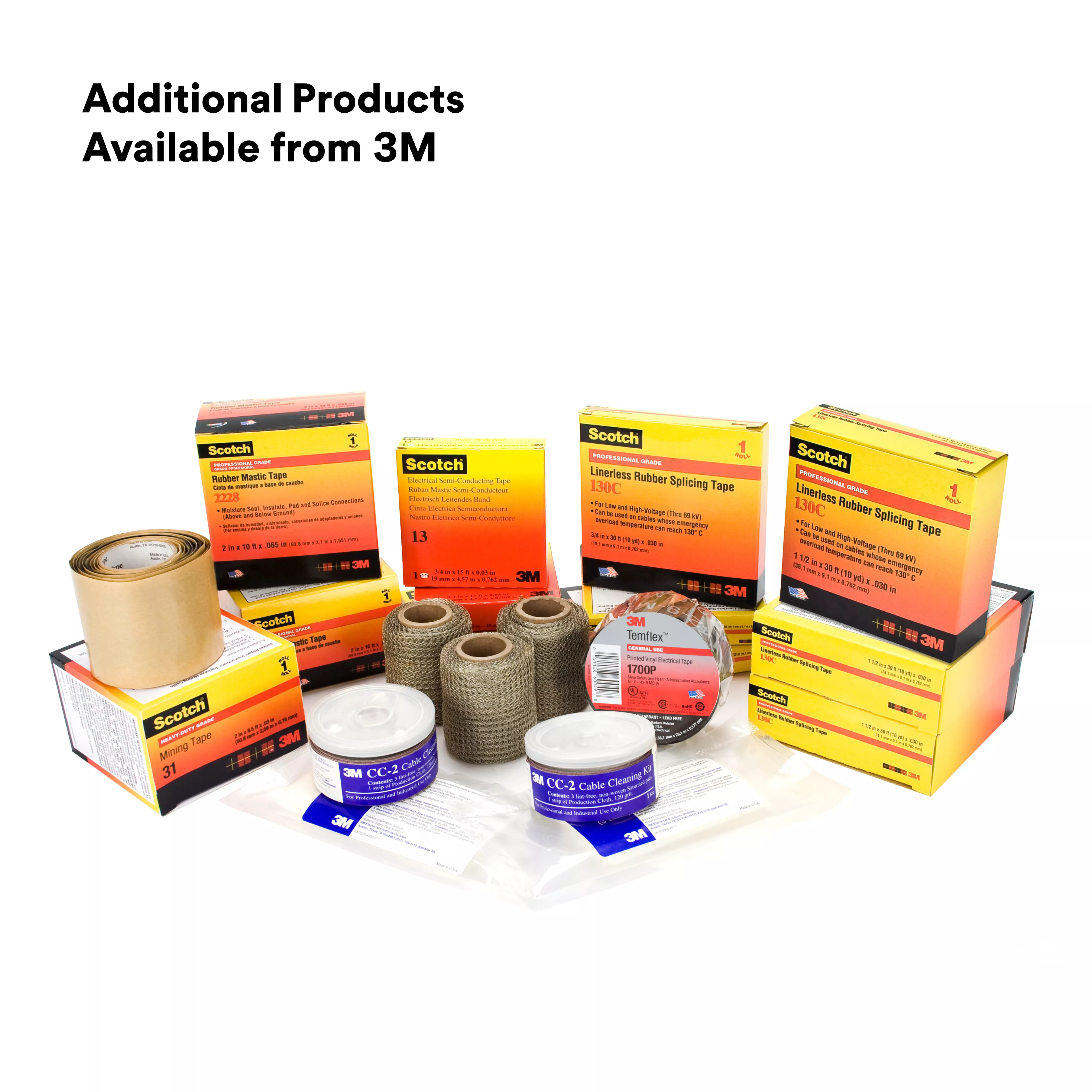 Product Number 1700P-1.5X66FT | 3M™ Temflex™ Mining-Grade Vinyl Electrical Tape 1700P