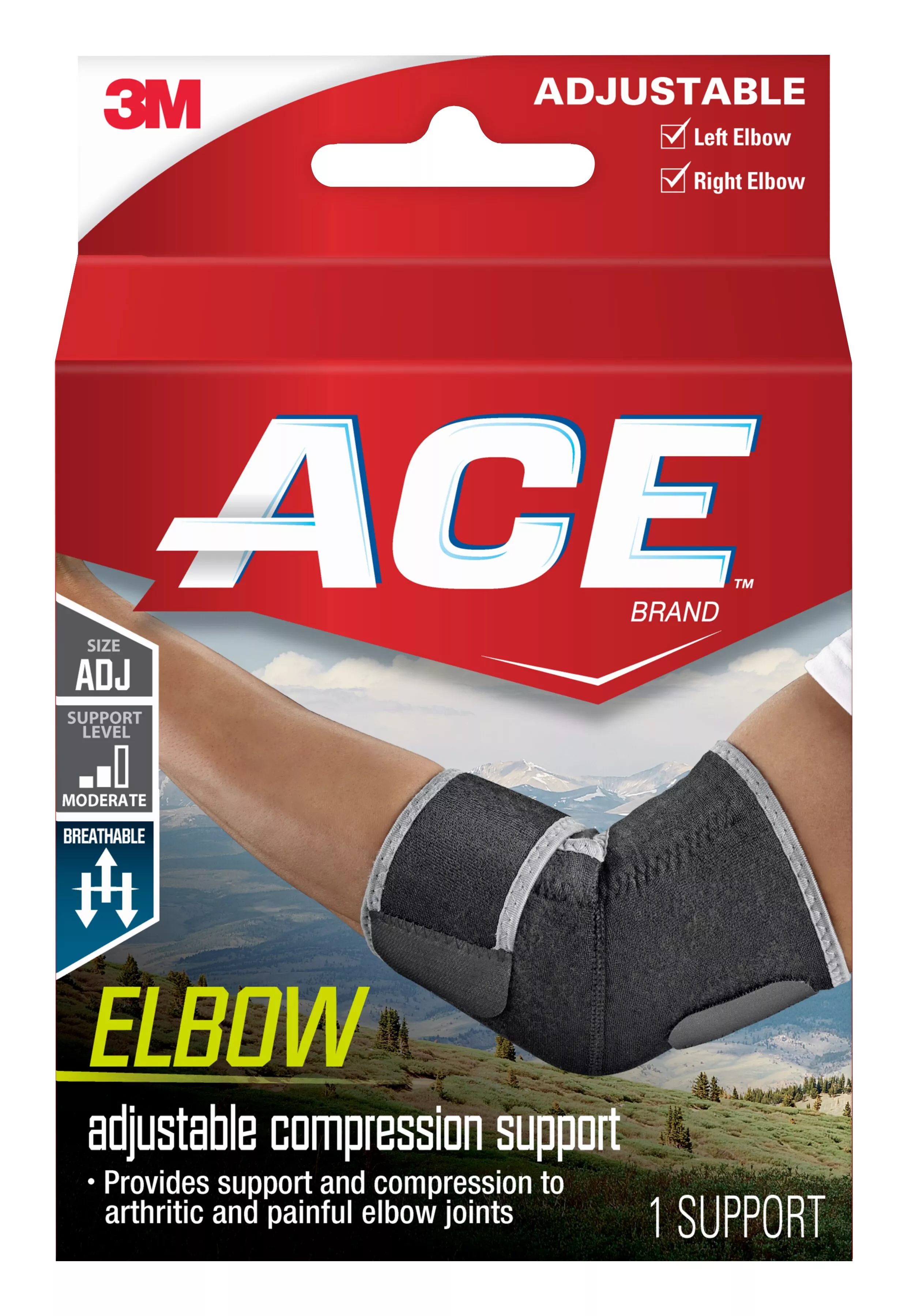 ACE™ Neoprene Elbow Support 207249, One Size Adjustable