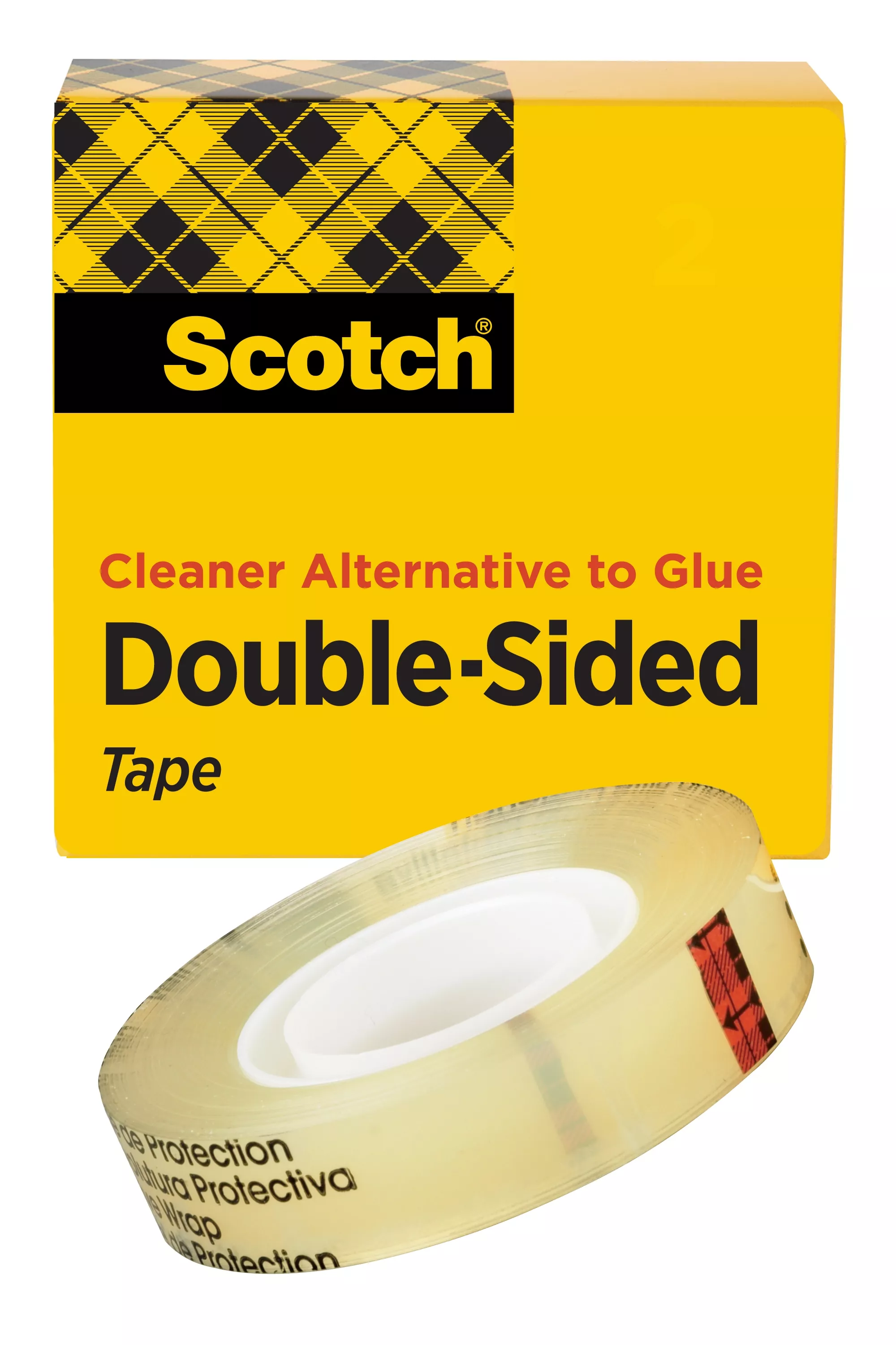 Scotch® Double Sided Tape 665, 3/4 in x 36 yd, 48 Roll/Case