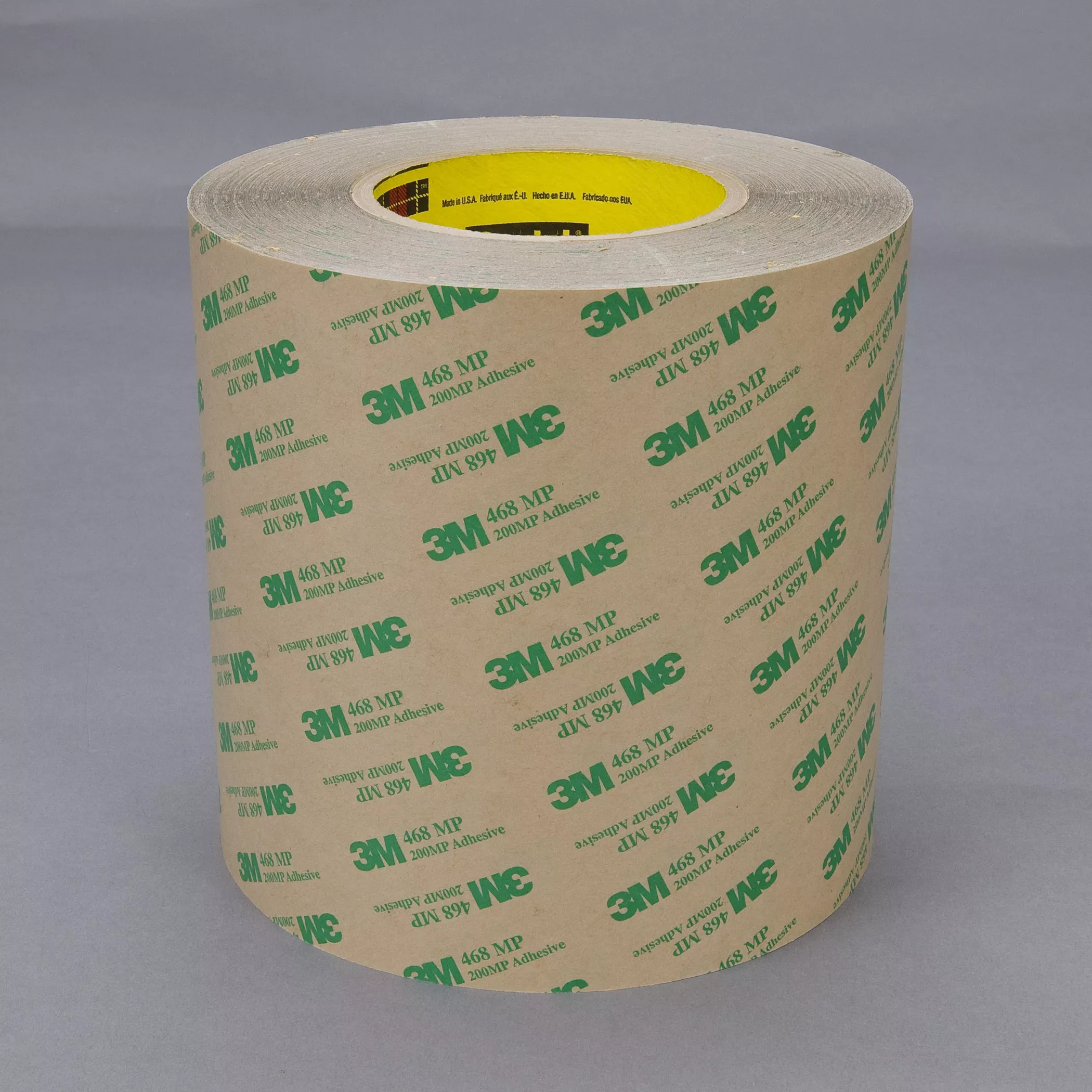 3M™ Adhesive Transfer Tape 468MP, Clear, 16 in x 60 yd, 5 mil, 1 roll
per case