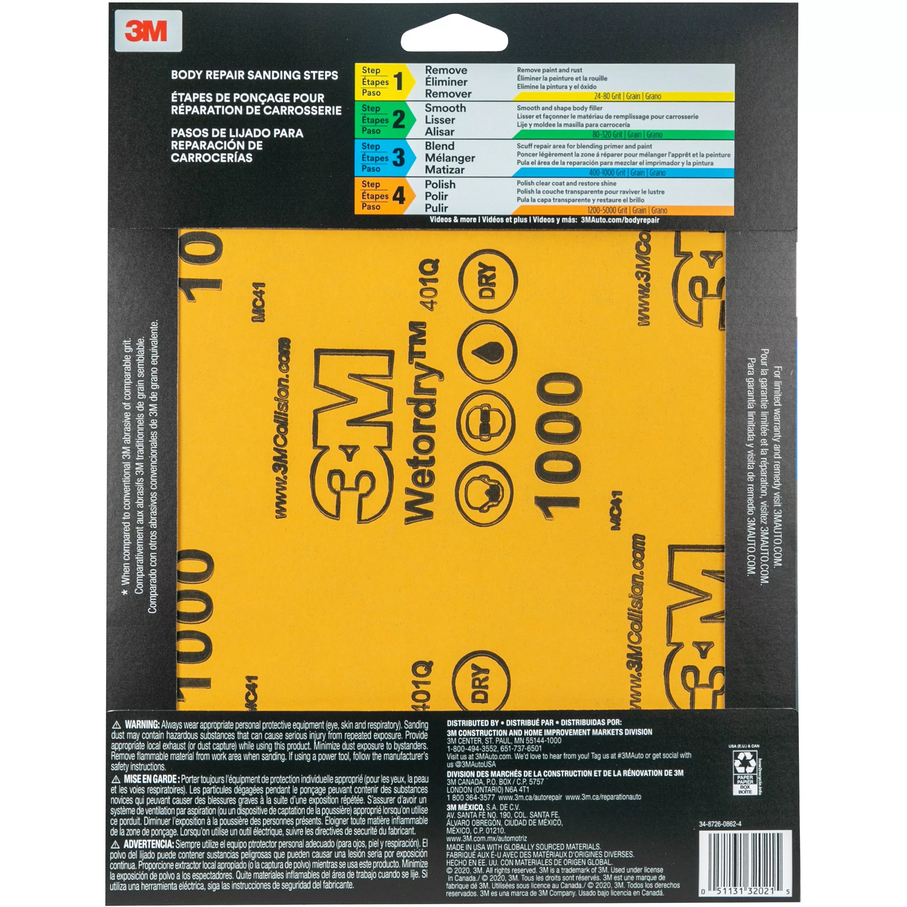 SKU 7010328060 | 3M™ Wetordry™ Sandpaper