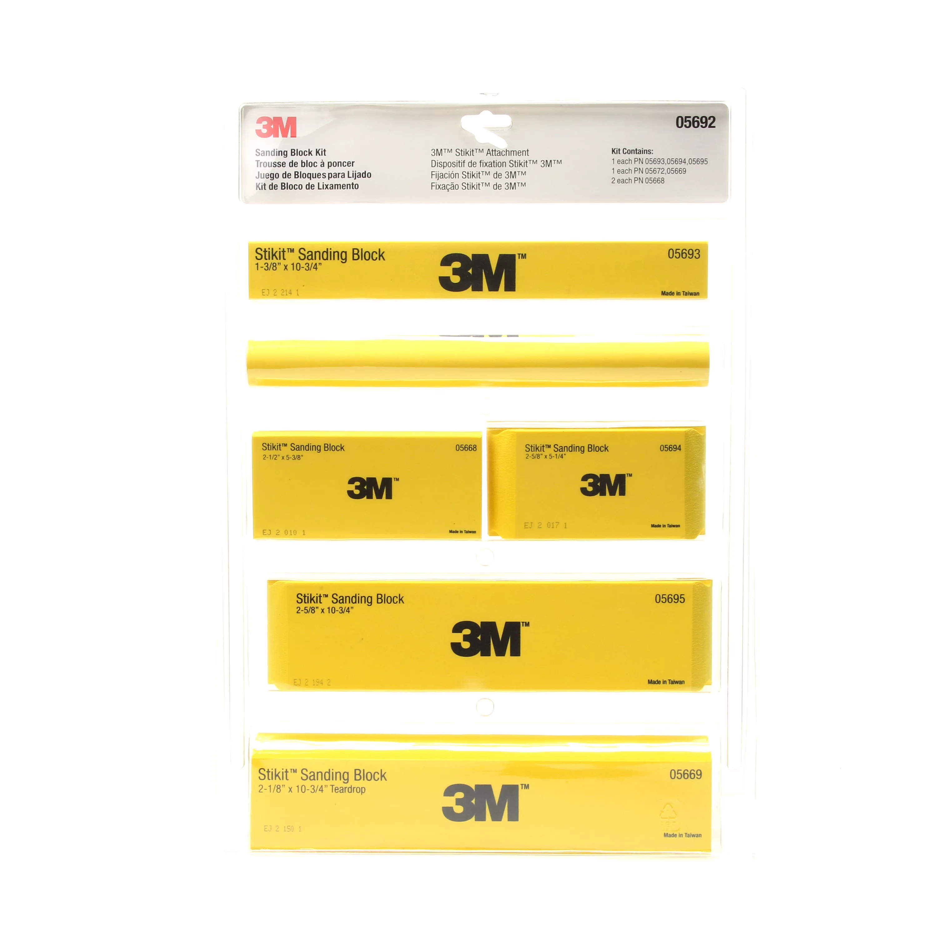 3M™ Stikit™ Sanding Block Kit, 05692, 6 per case