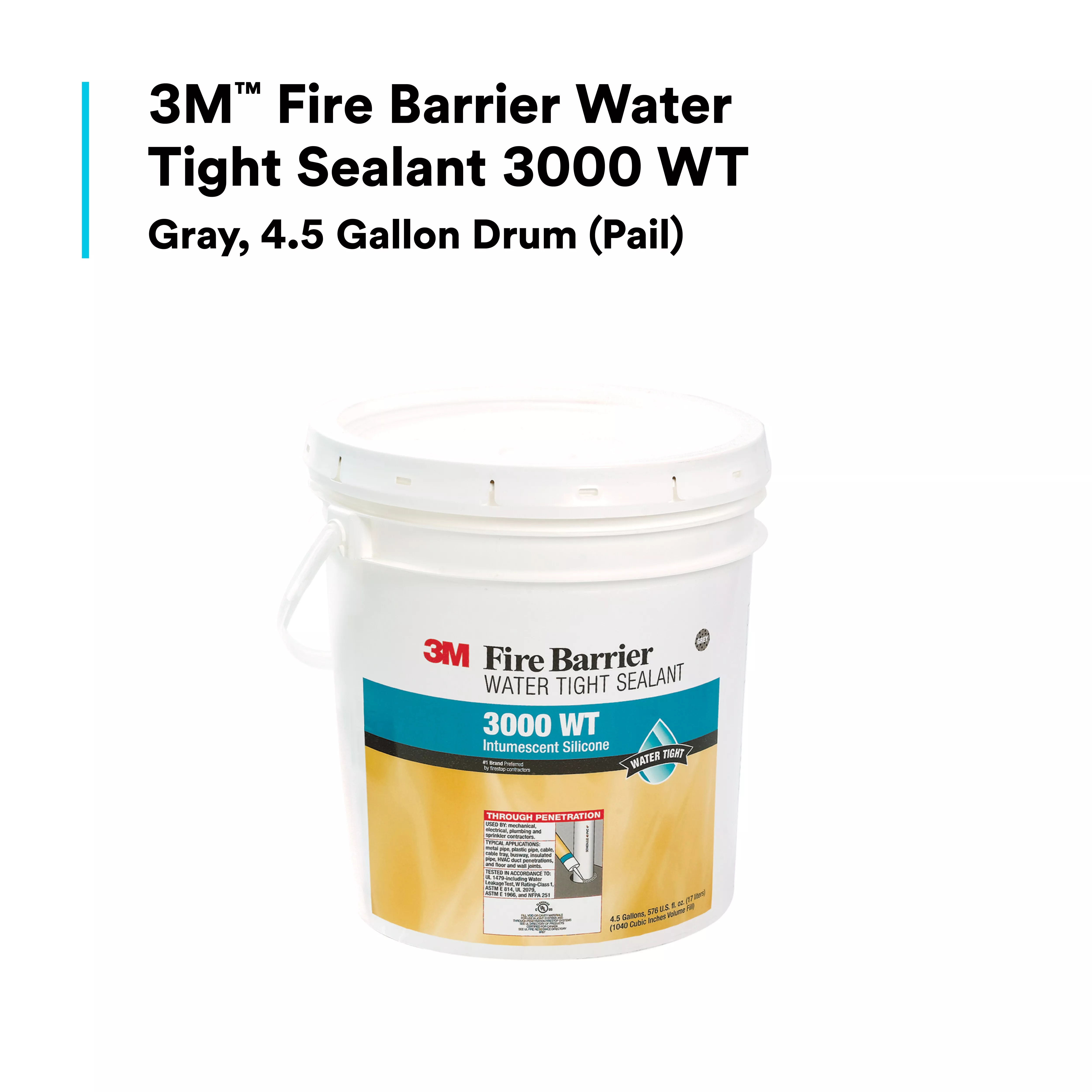 SKU 7100006306 | 3M™ Fire Barrier Water Tight Sealant 3000WT
