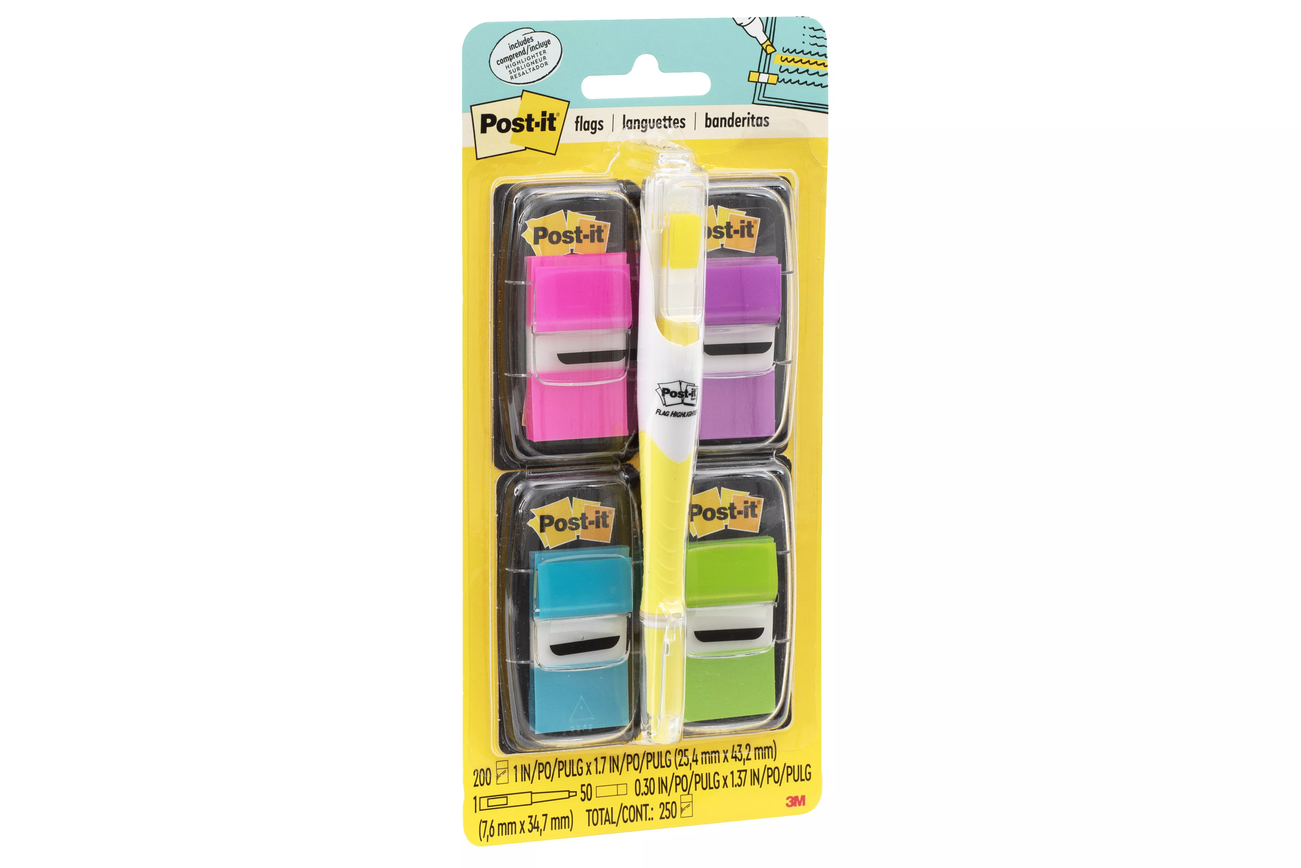 Product Number 680-PPBGVA | Post-it® Flags 680-PPBGVA