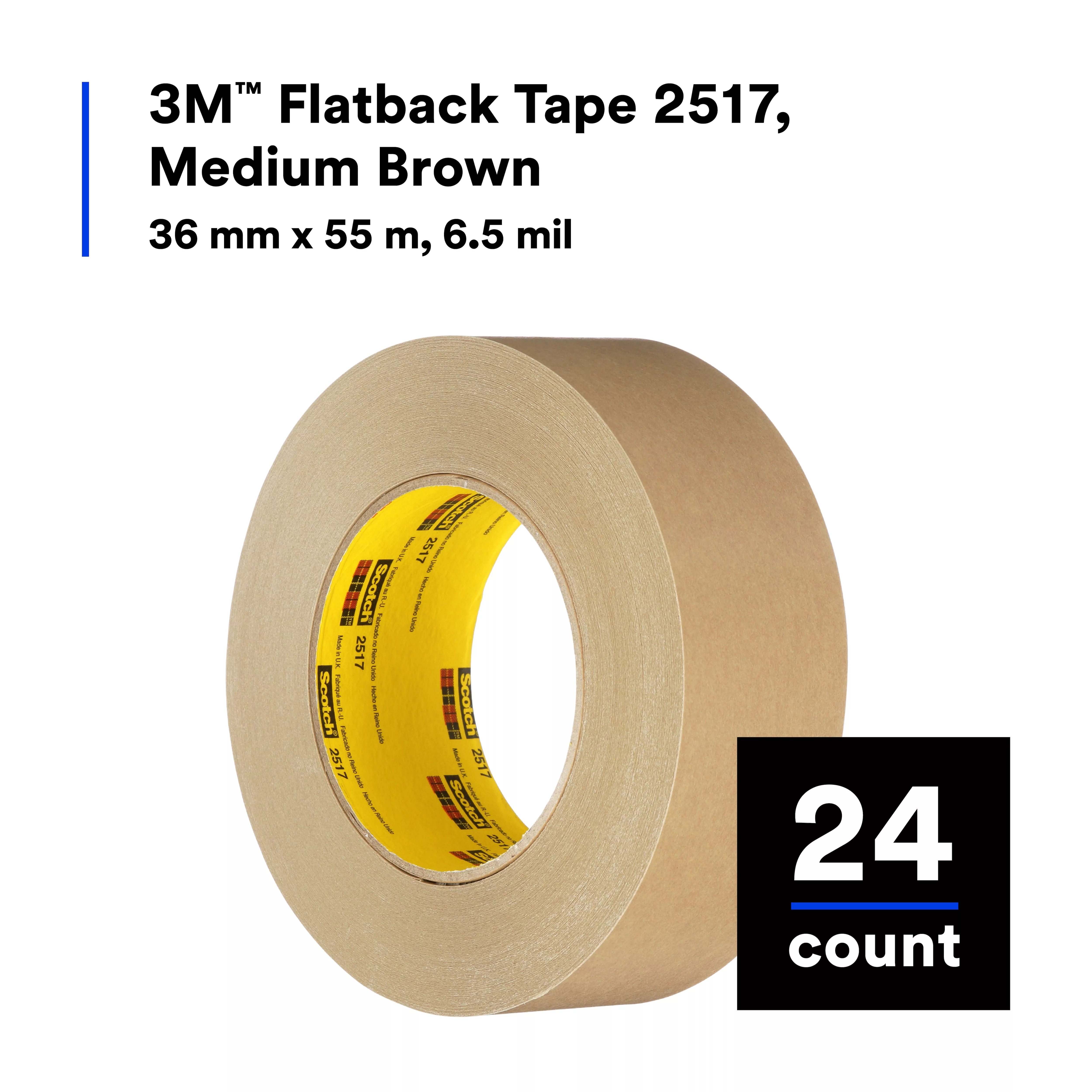 UPC  | 3M™ Flatback Tape 2517