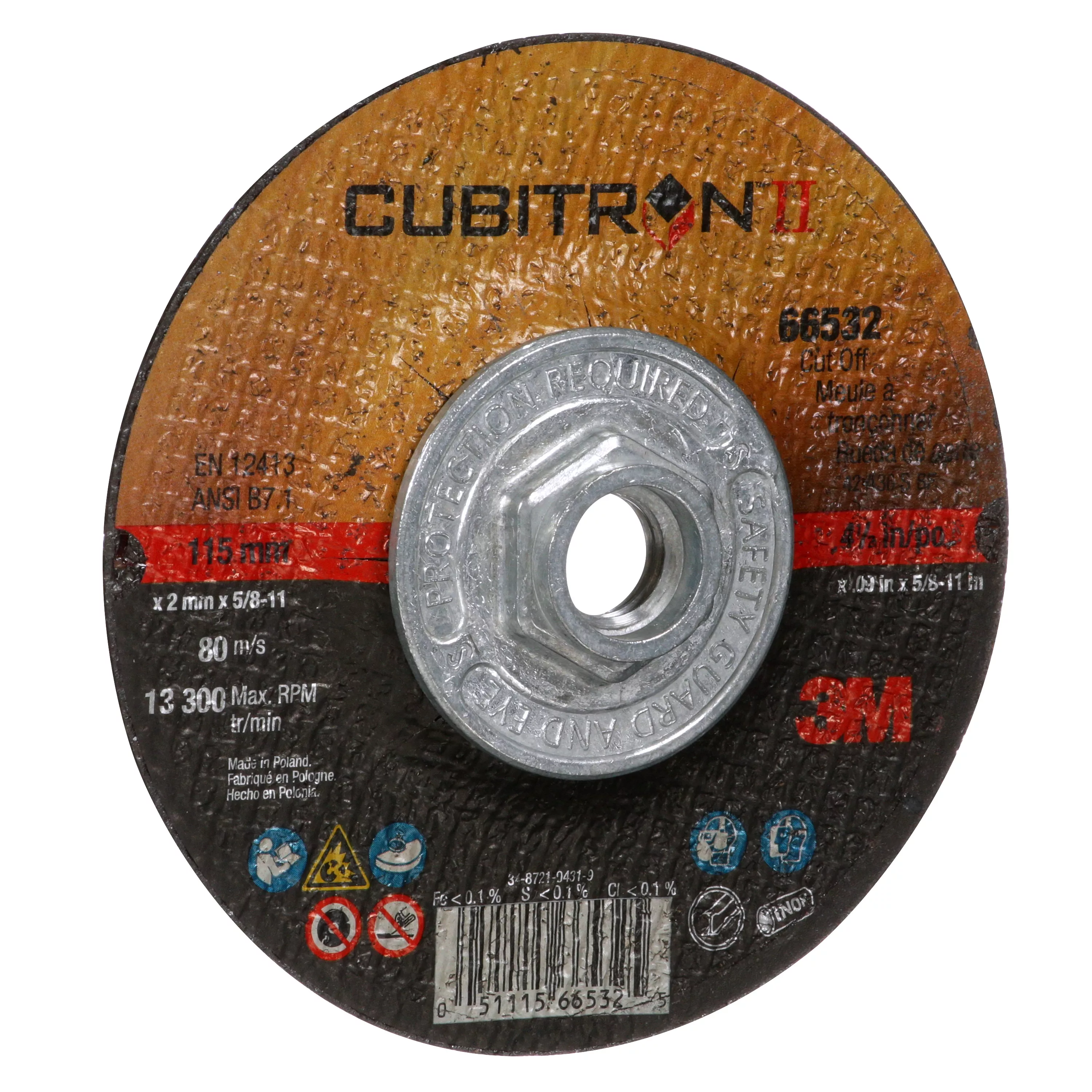 SKU 7100247111 | 3M™ Cubitron™ II Cut-Off Wheel