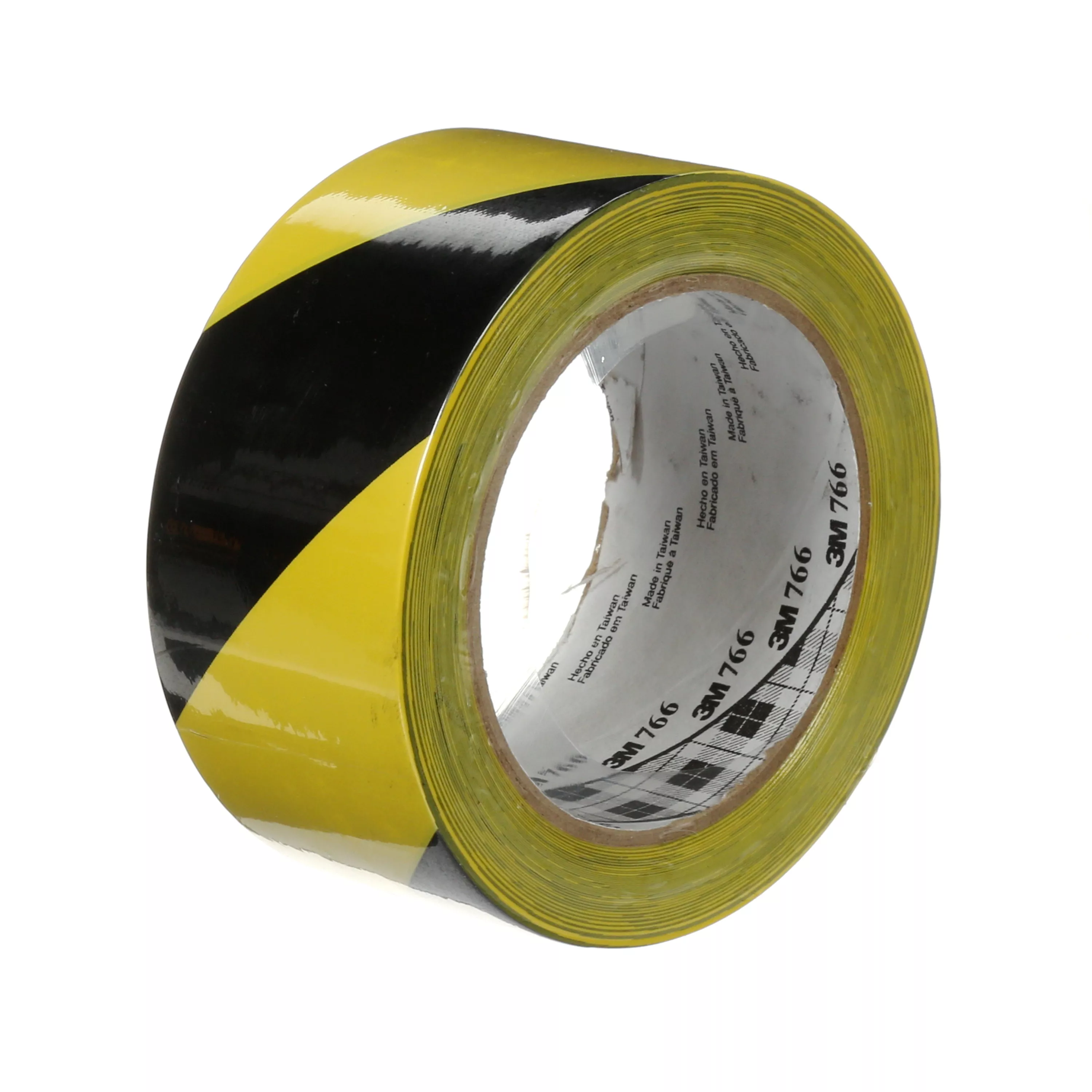 3M™ Safety Stripe Vinyl Tape 766DC, Black/Yellow, 2 in x 36 yd, 5 mil, 12 Roll/Case, Individually Wrapped Conveniently Packaged