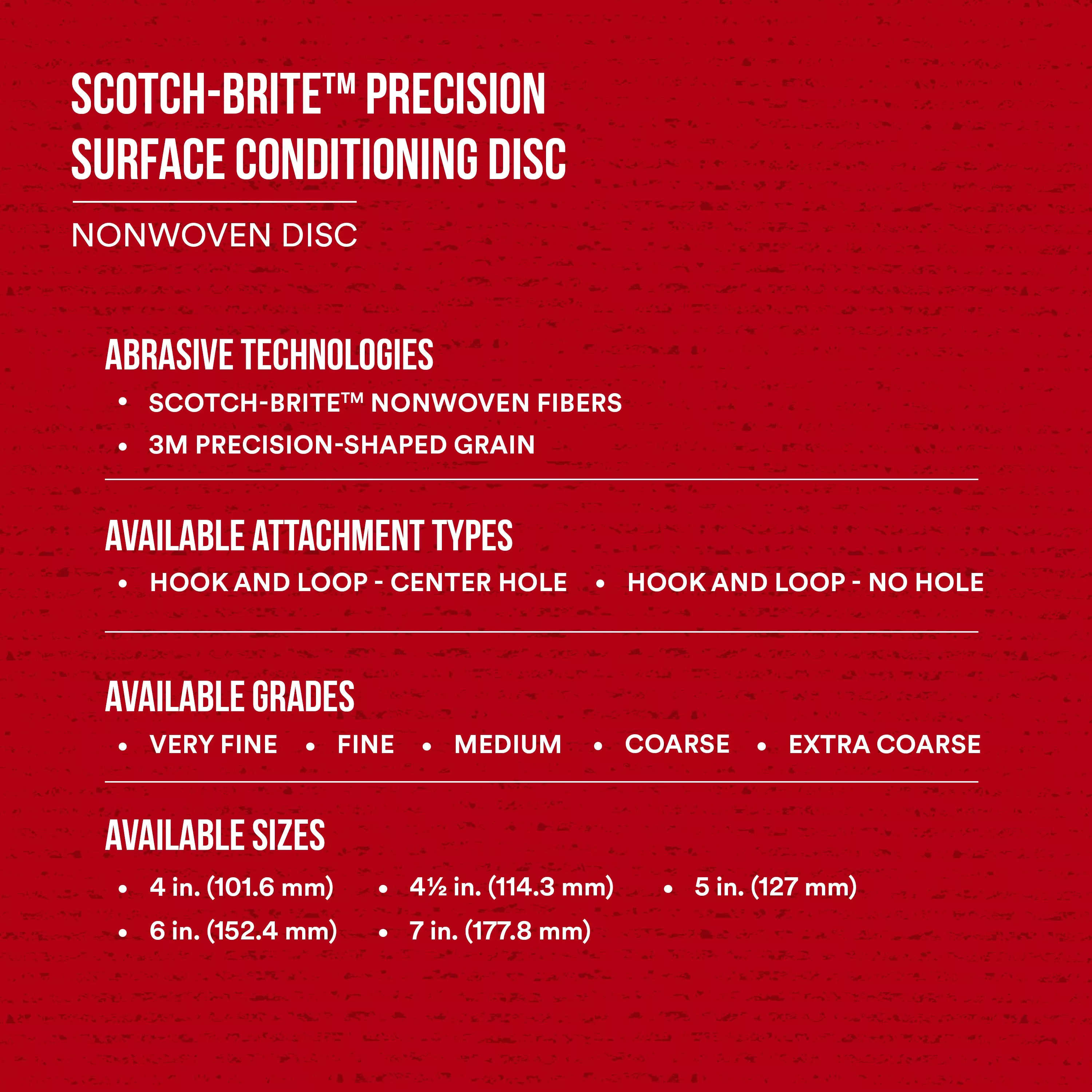 SKU 7100263851 | Scotch-Brite™ Precision Surface Conditioning Disc
