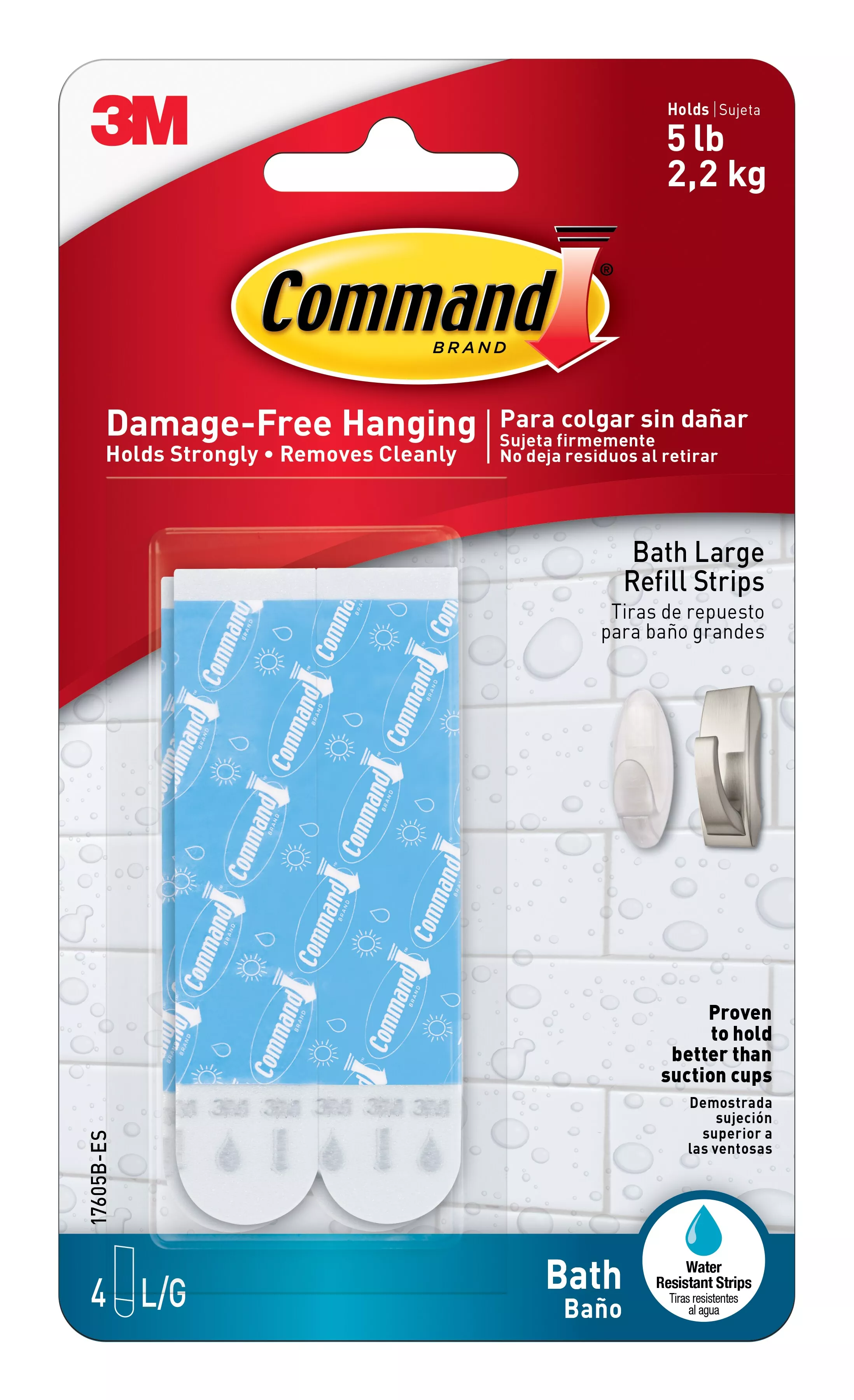UPC 00051131869783 | Command™ Water Resistant Strips 17605B Large Blue