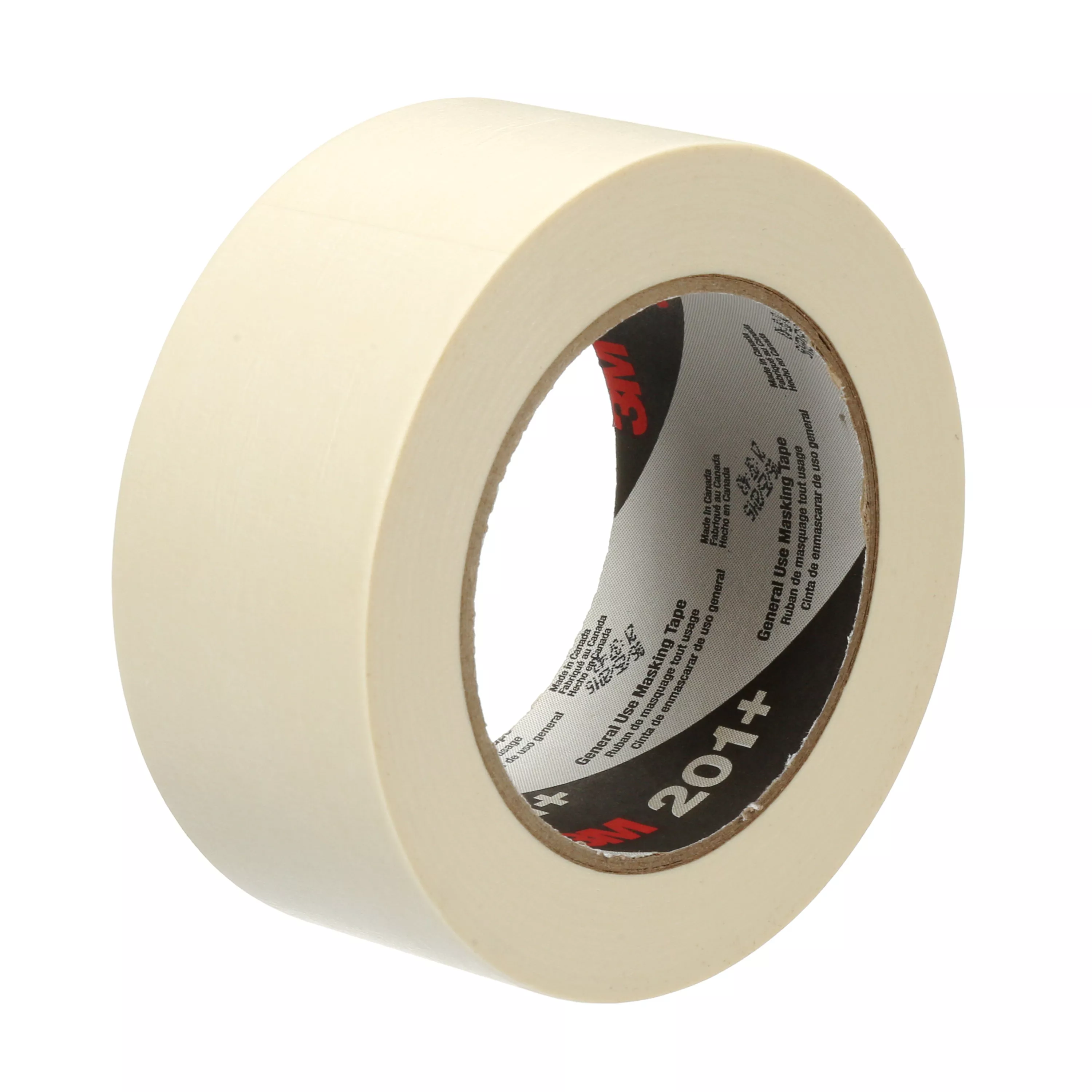 3M™ General Use Masking Tape 201+, Tan, 48 mm x 55 m, 4.4 mil, 24
Roll/Case