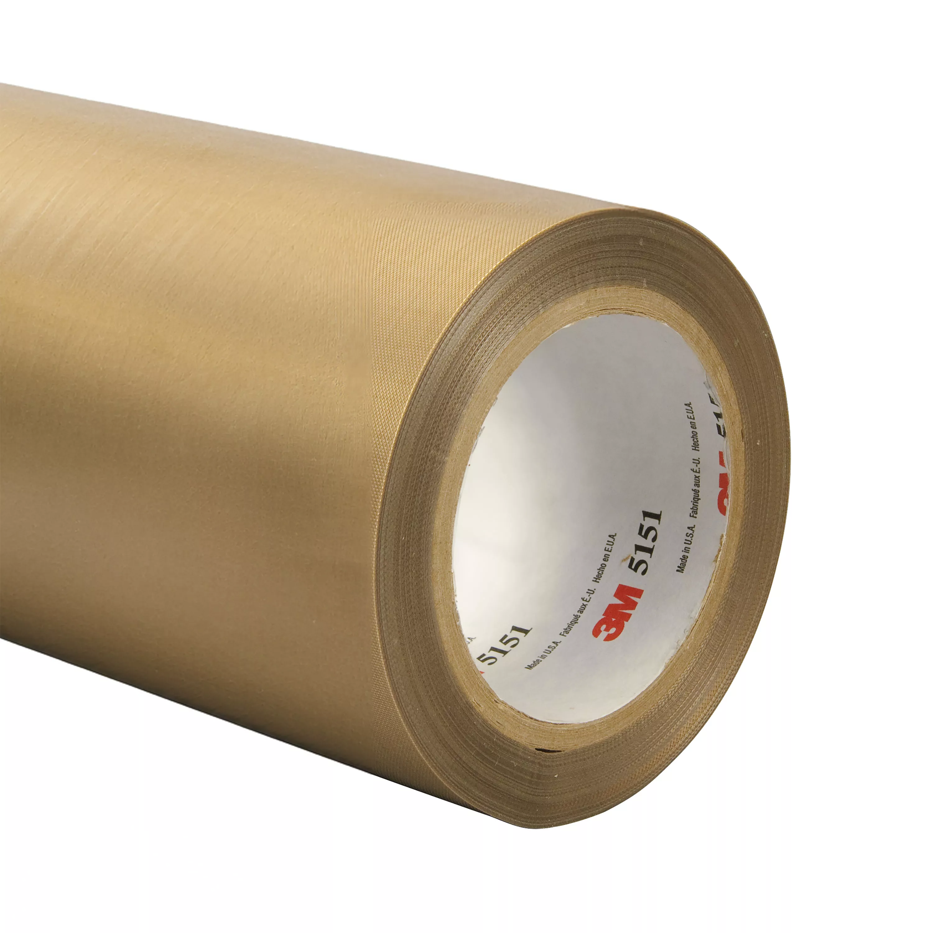 3M™ General Purpose PTFE Glass Cloth Tape 5151, Light Brown, 19 1/2 in x
36 yd, 5.3 mil, 2 Roll/Case
