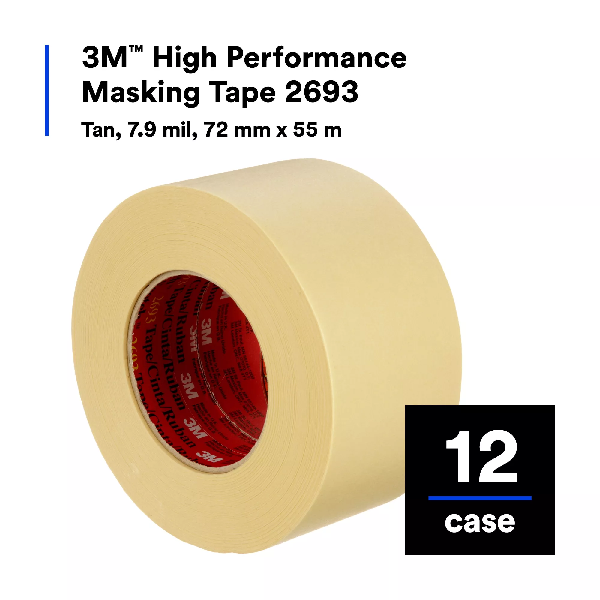 SKU 7000088390 | 3M™ High Performance Masking Tape 2693