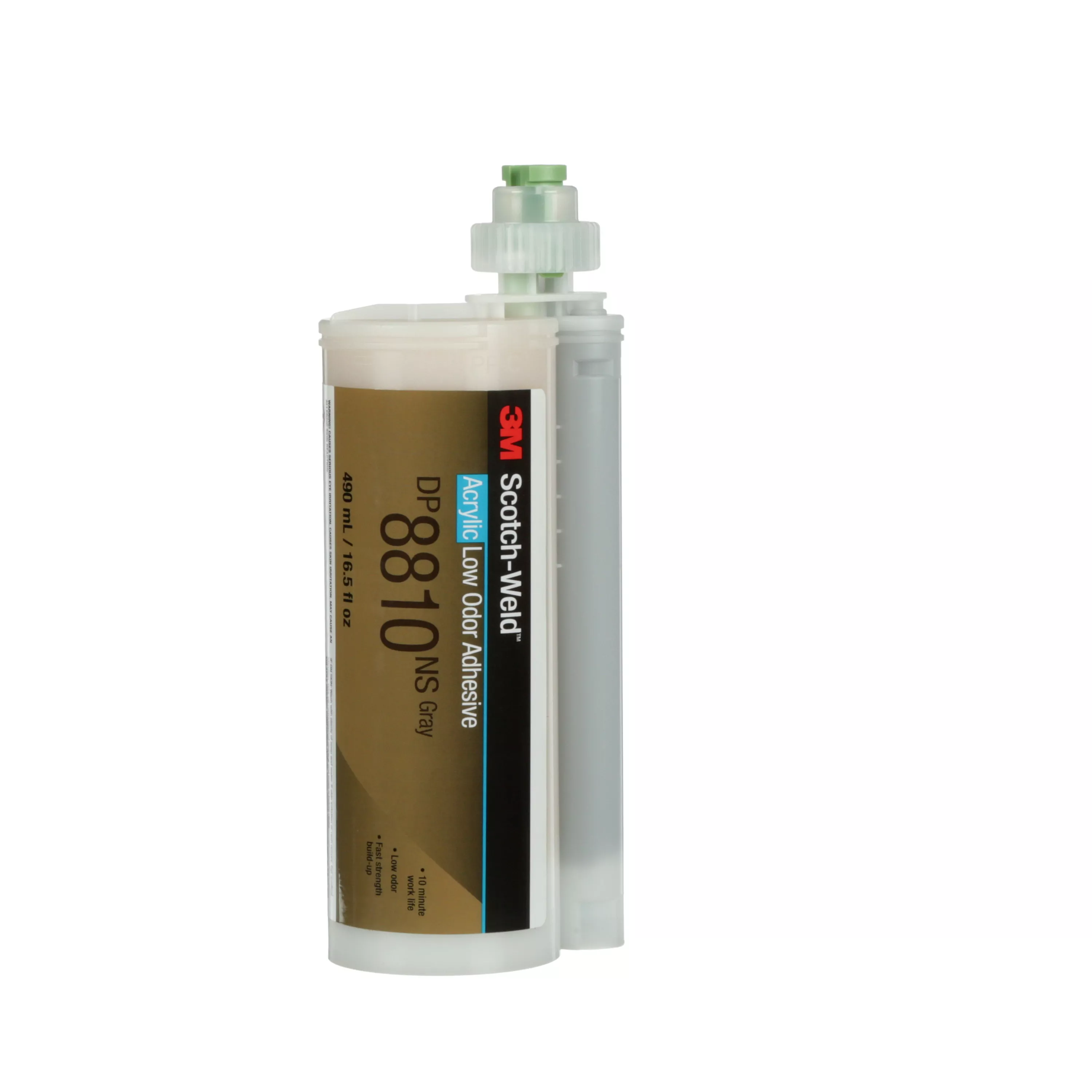 3M™ Scotch-Weld™ Low Odor Acrylic Adhesive DP8810NS, Gray, 490 mL
Duo-Pak, 6/Case