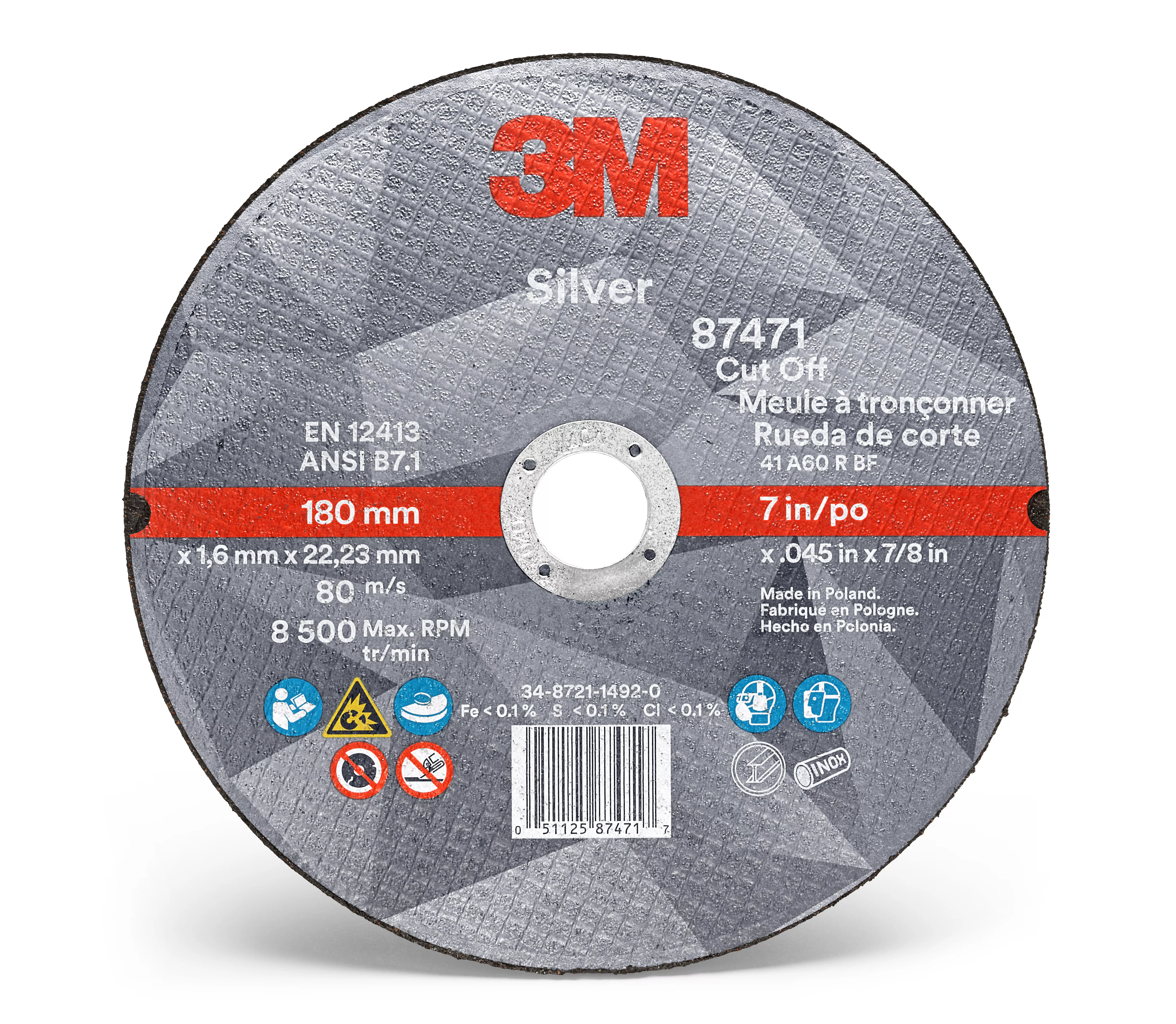 UPC 00051125874717 | 3M™ Silver Cut-Off Wheel