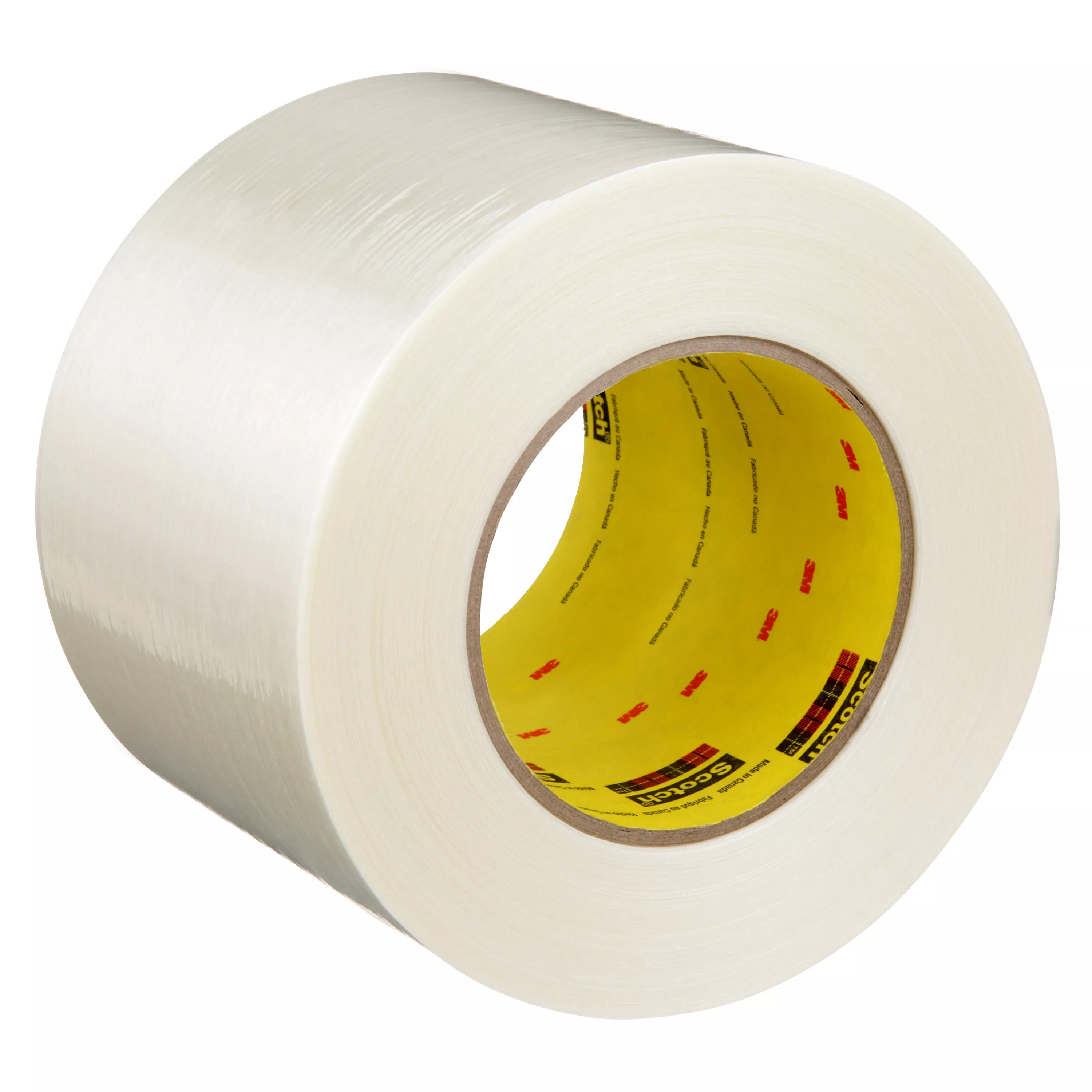 Scotch® Filament Tape 898, Clear, 96 mm x 55 m, 6.6 mil, 12 Roll/Case