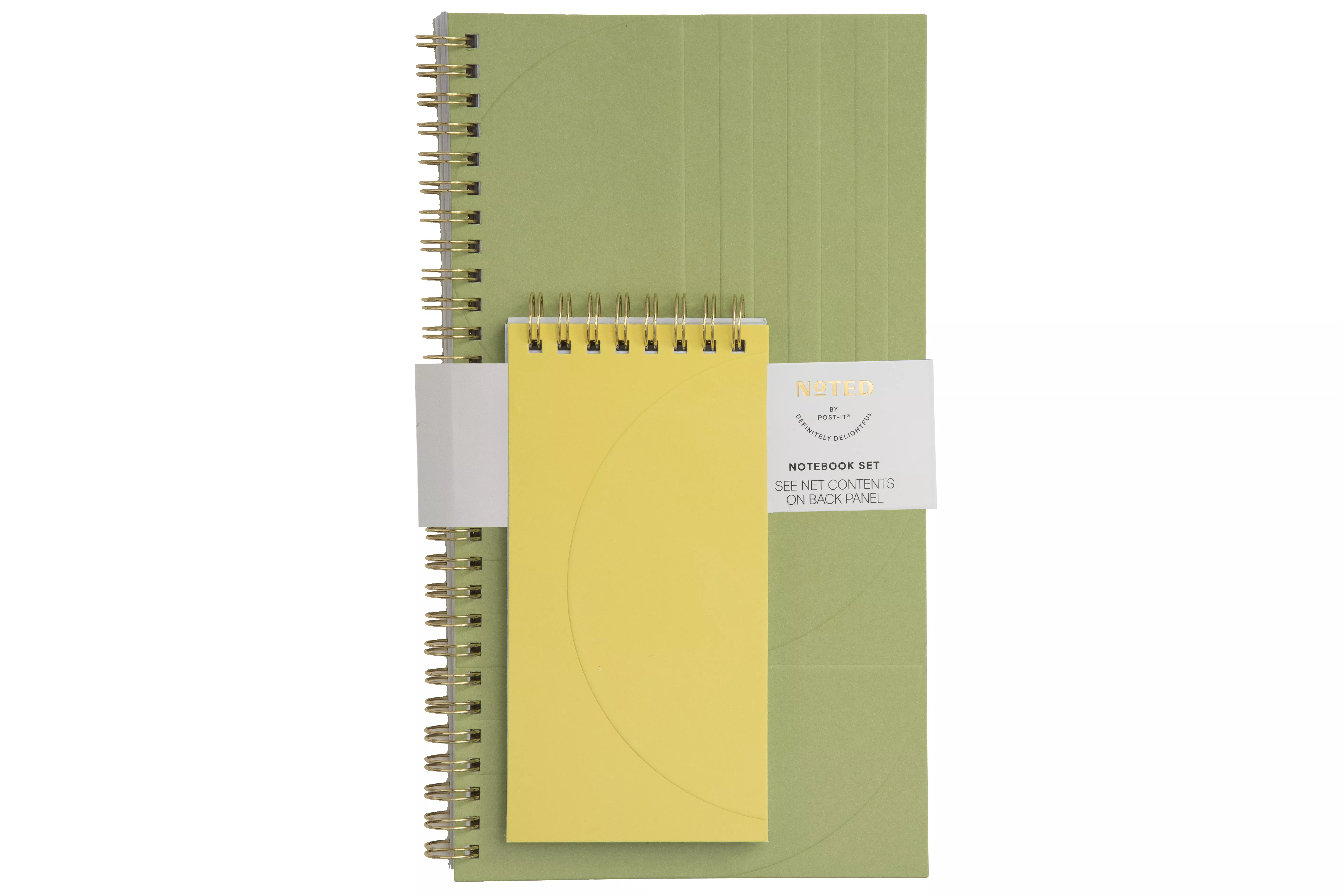Post-it® Notebook Set NTD6-NBSET-3, 3 in x 6 in (76 mm x 152 mm) 150 pages and 5.5 in x 10 in (139.7 mm x 254 mm) 150 pages