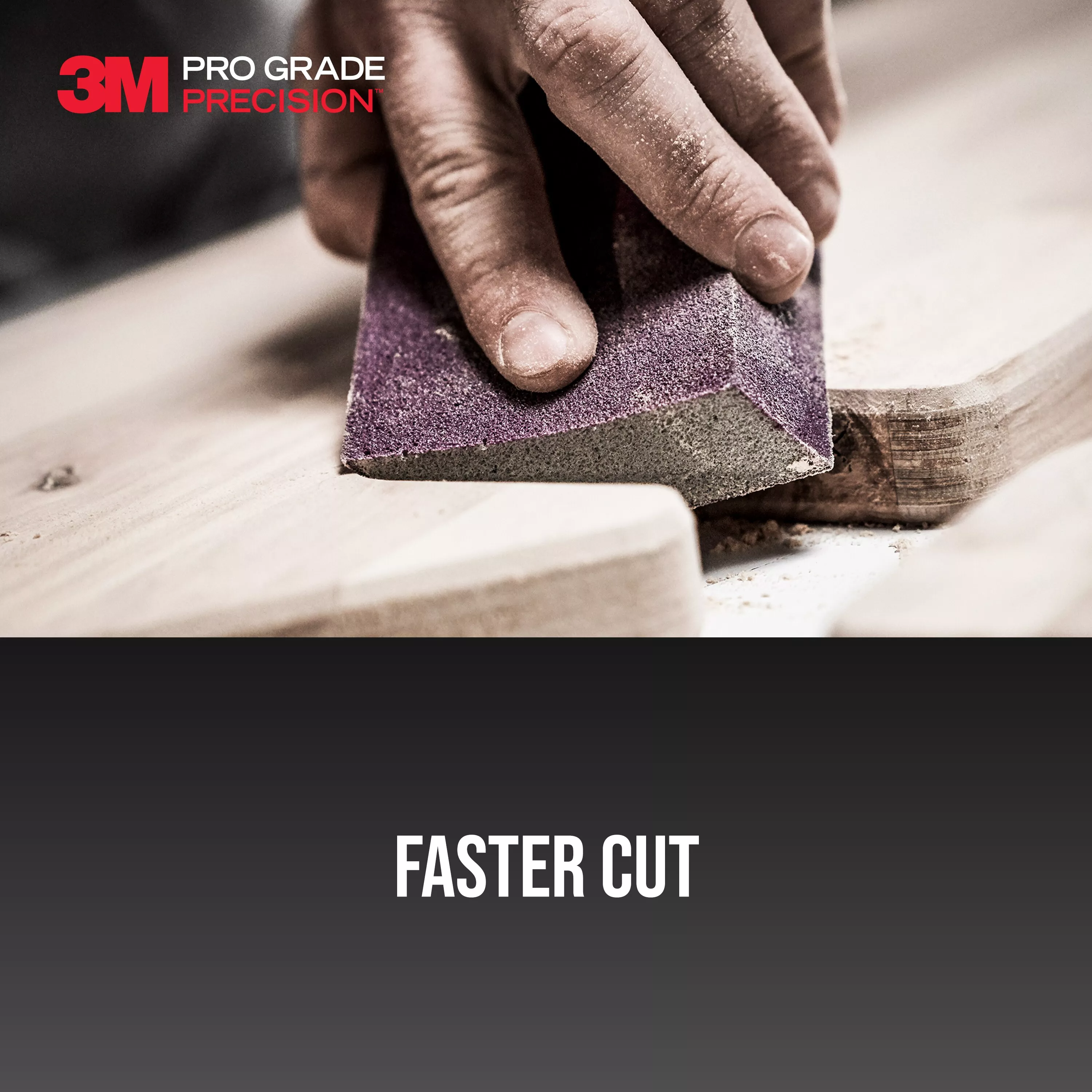 SKU 7100242591 | 3M™ Pro Grade Precision™ Edge Detailing Dual Angle Sanding Sponge
24302TRI-XF-DA