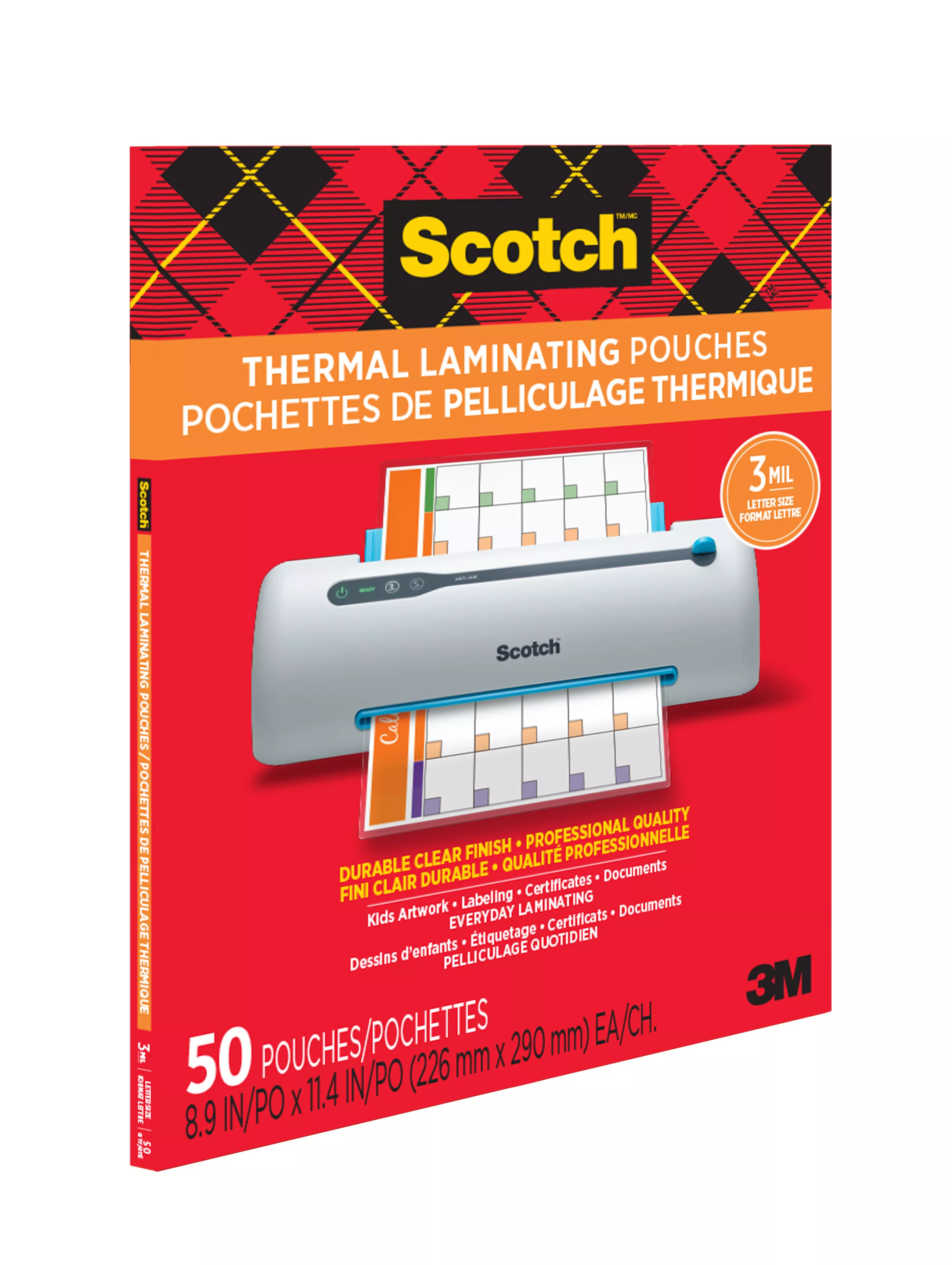 Product Number TP3854-50EF | Scotch™ Thermal Pouches TP3854-50EF
