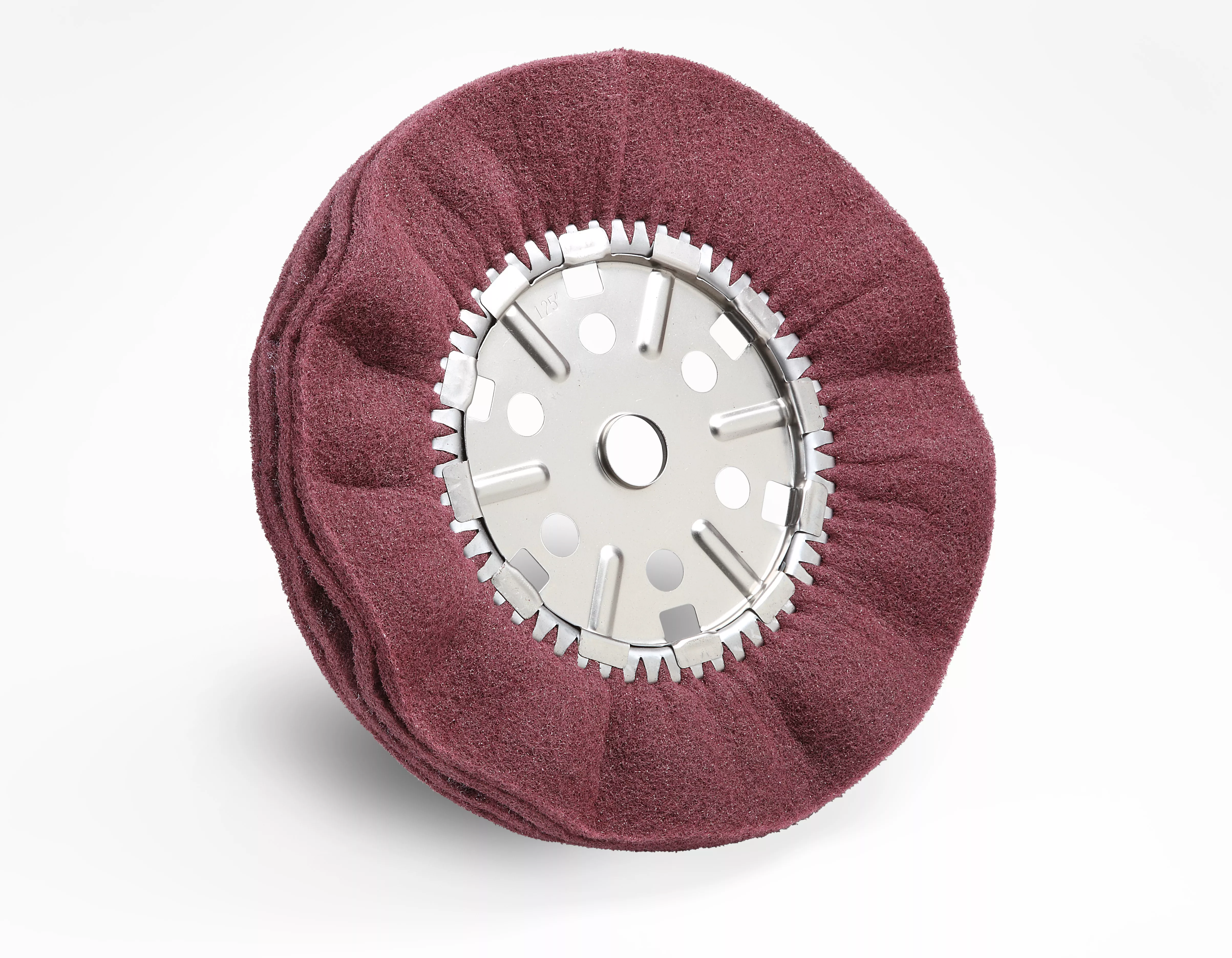 Product Number HS-SB | Scotch-Brite™ High Strength Satin Pleated Buff Wheel
