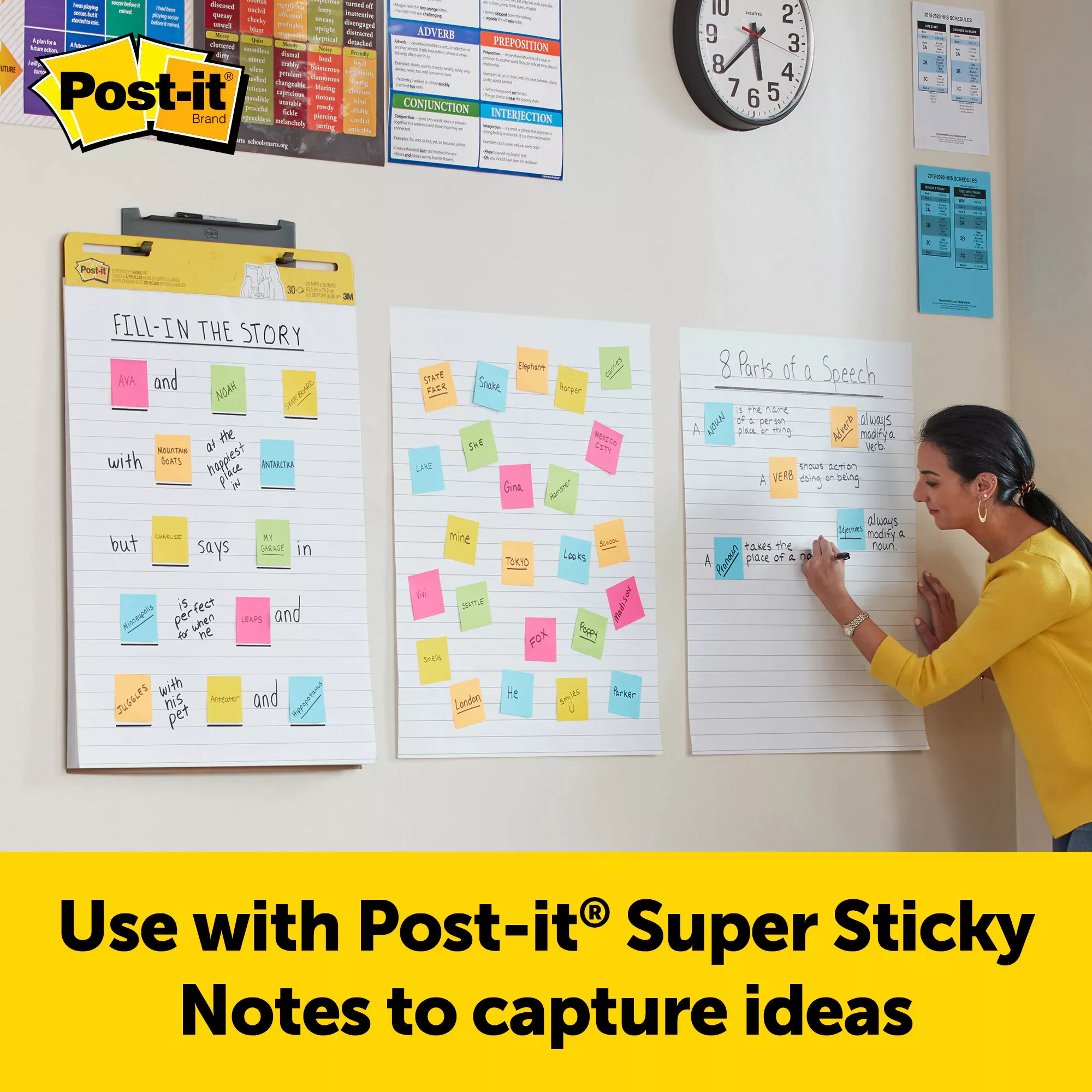 SKU 7100222205 | Post-it® Super Sticky Easel Pad Lined 561WLSS