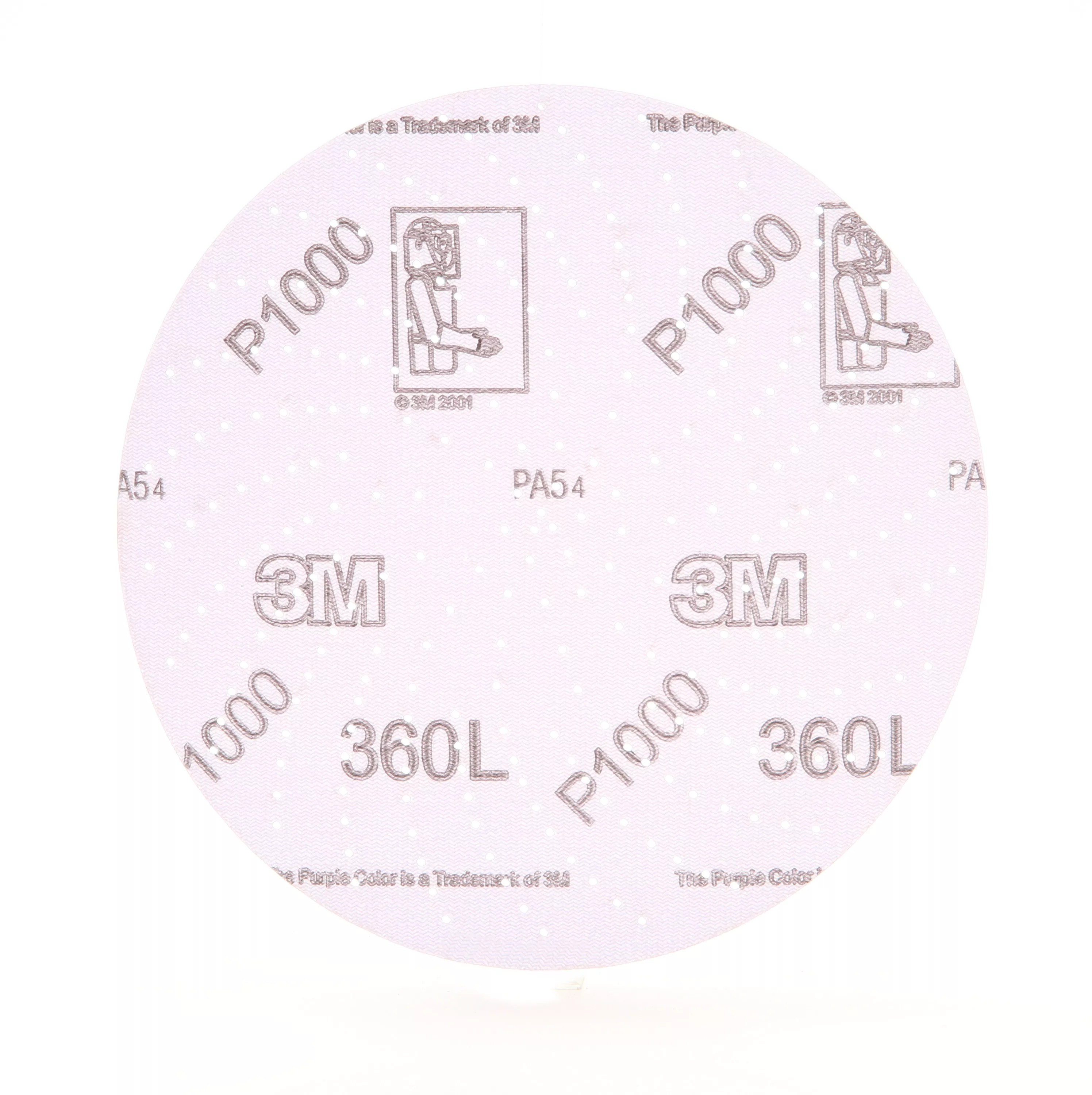 3M Xtract™ Film Disc 360L, P1000 3MIL, 6 in, Die 600LG, 100/Carton, 500
ea/Case