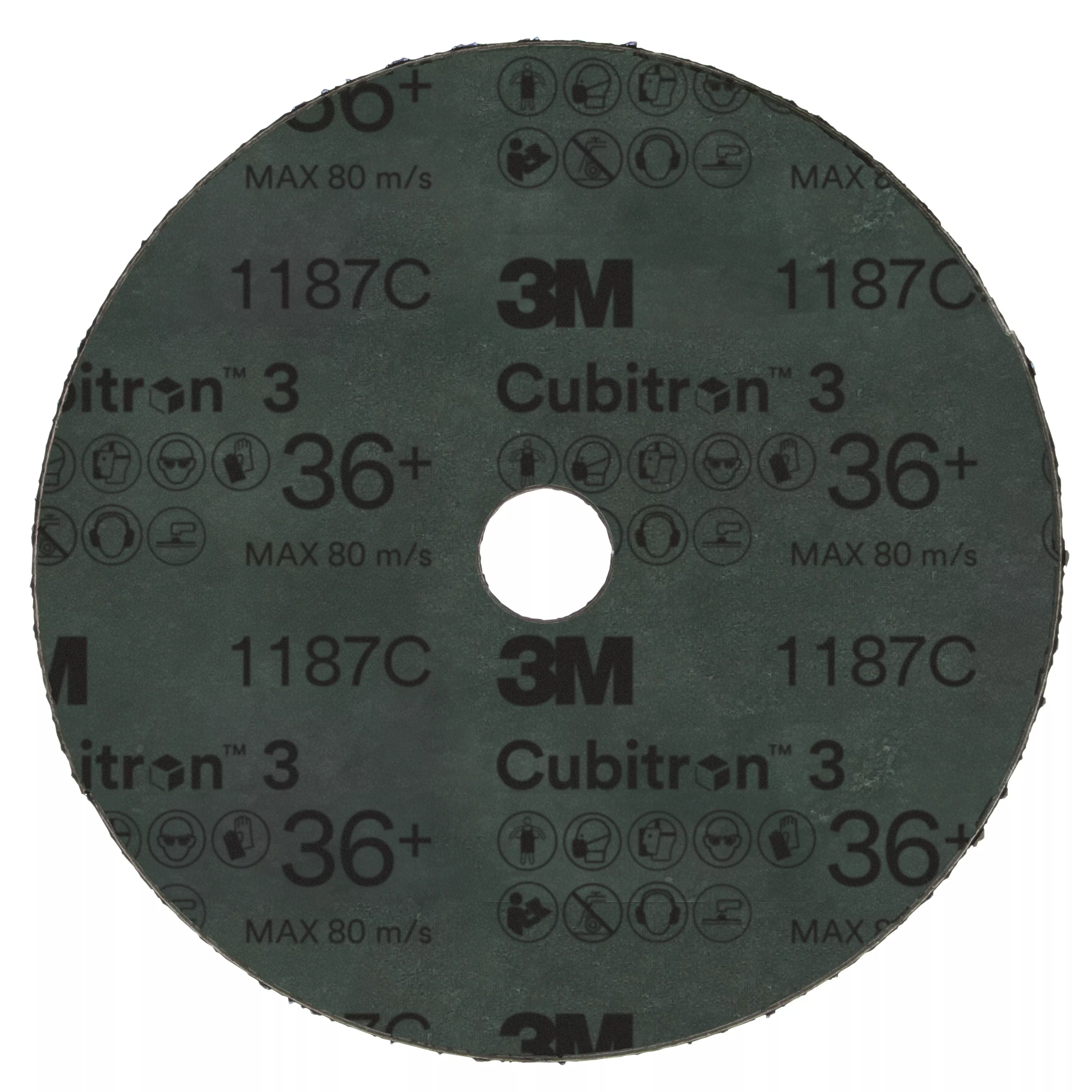 SKU 7100309906 | 3M™ Cubitron™ 3 Fibre Disc 1187C