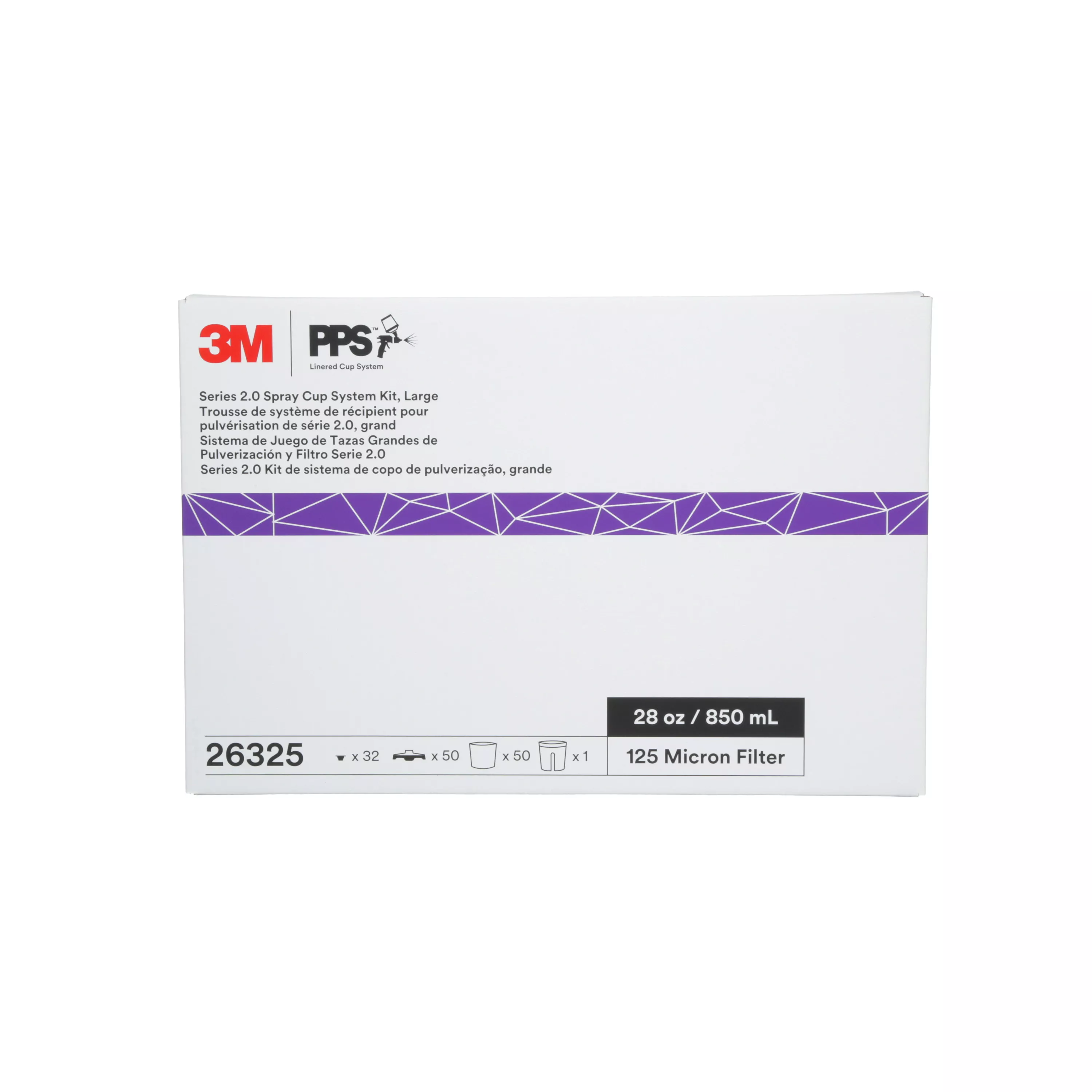 SKU 7100284561 | 3M™ PPS™ Series 2.0 Spray Cup System Kit 26325
