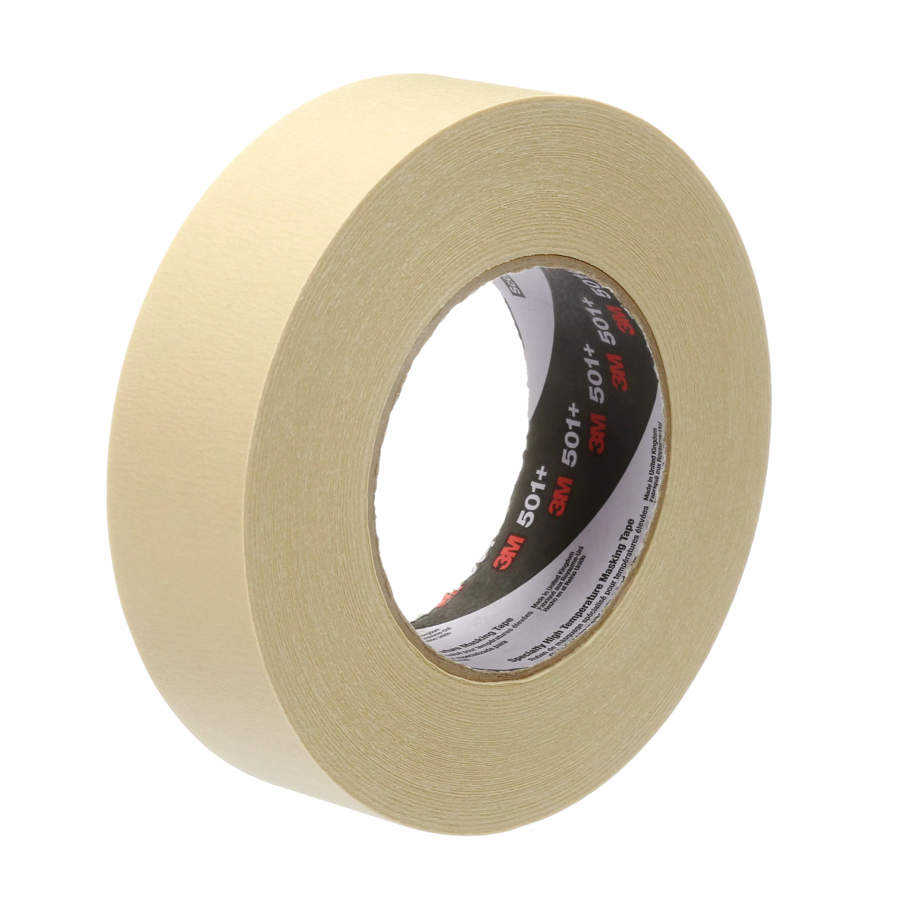 3M™ Specialty High Temperature Masking Tape 501+, Tan, 36 mm x 55 m, 7.3
mil, 24 Rolls/Case