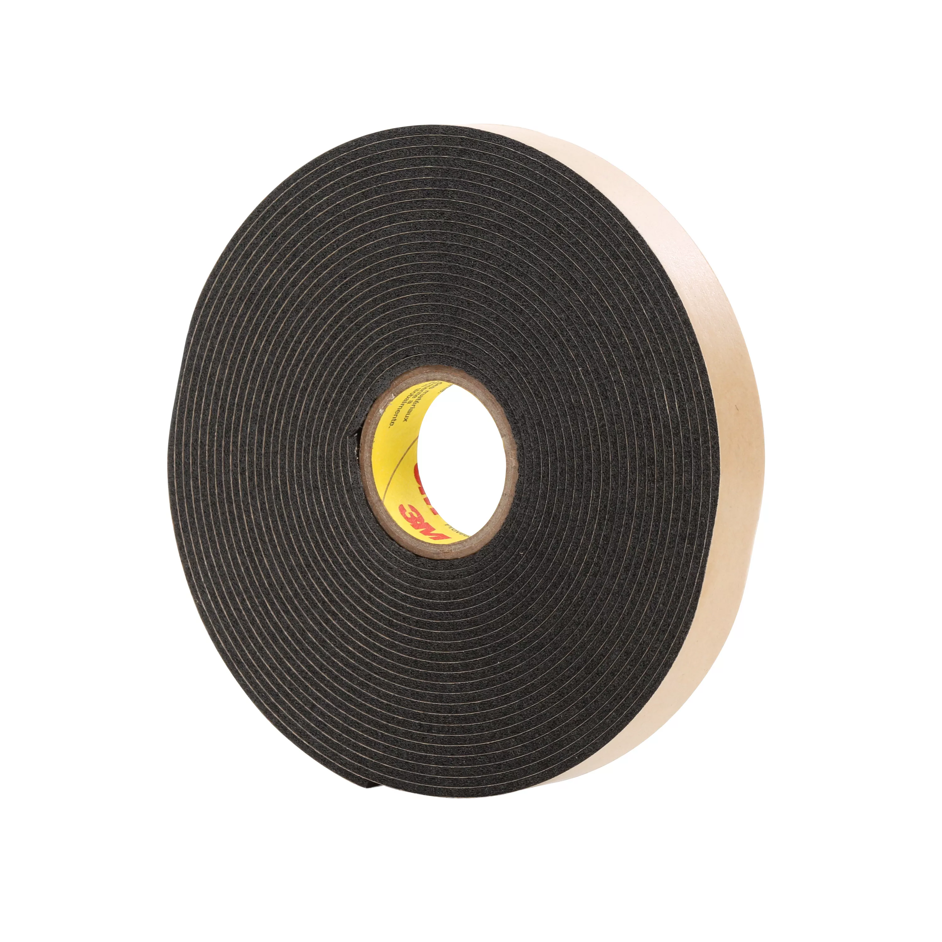 3M™ Double Coated Polyethylene Foam Tape 4496B, Black, 1/4 in x 36 yd,
62 mil, 36 Roll/Case