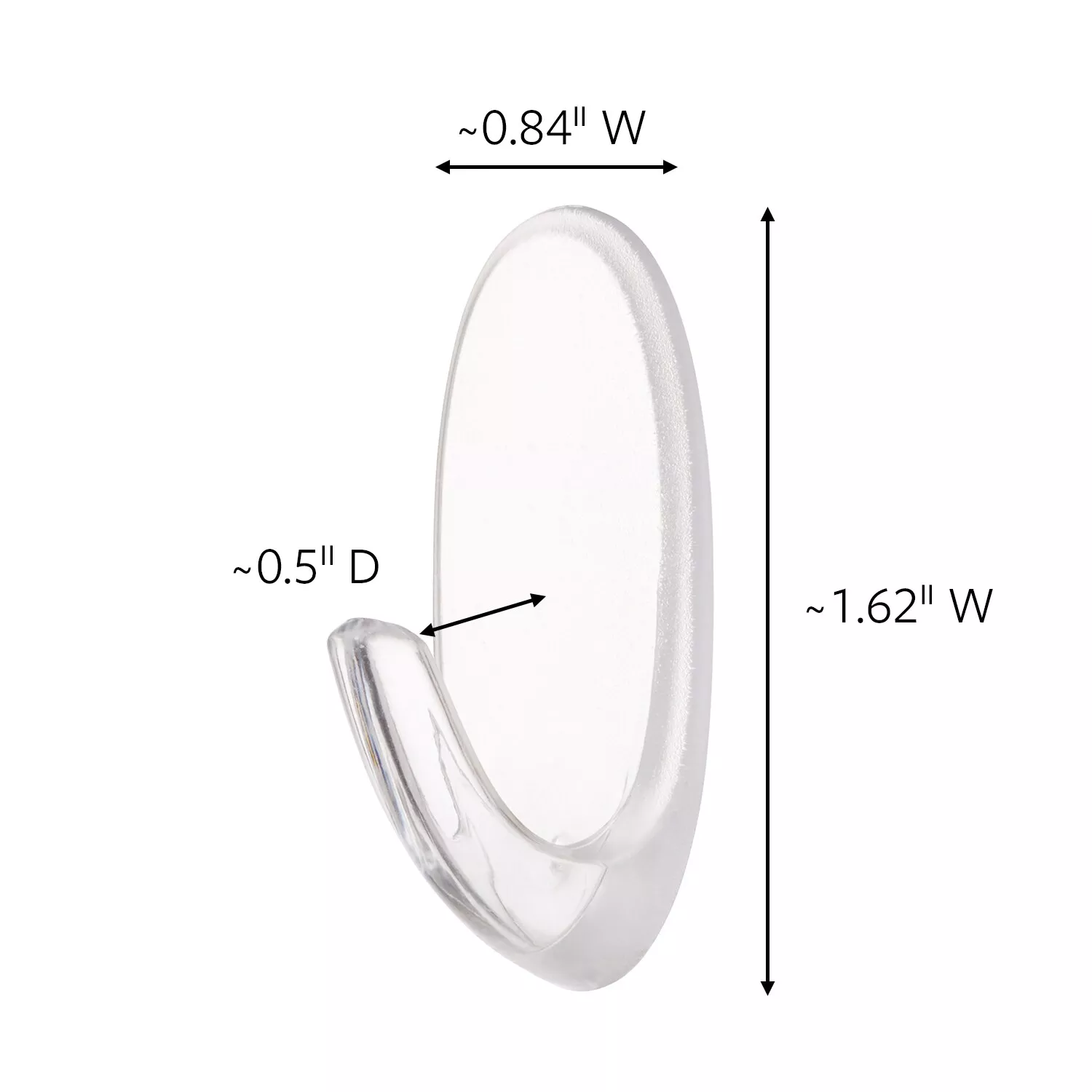 Product Number 17092CLR | Command™ Small Clear Hooks 17092CLR-ES