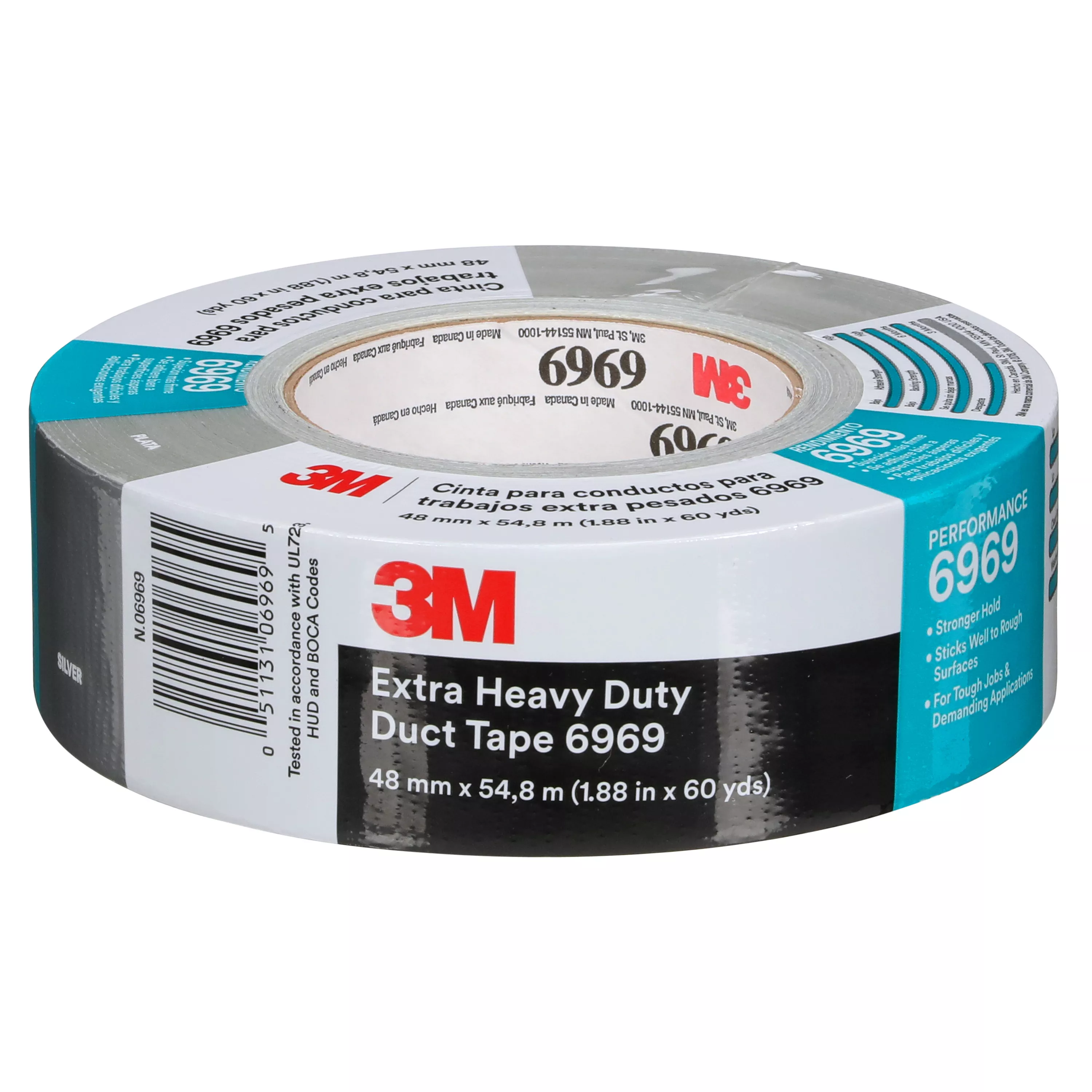SKU 7000001230 | 3M™ Extra Heavy Duty Duct Tape 6969
