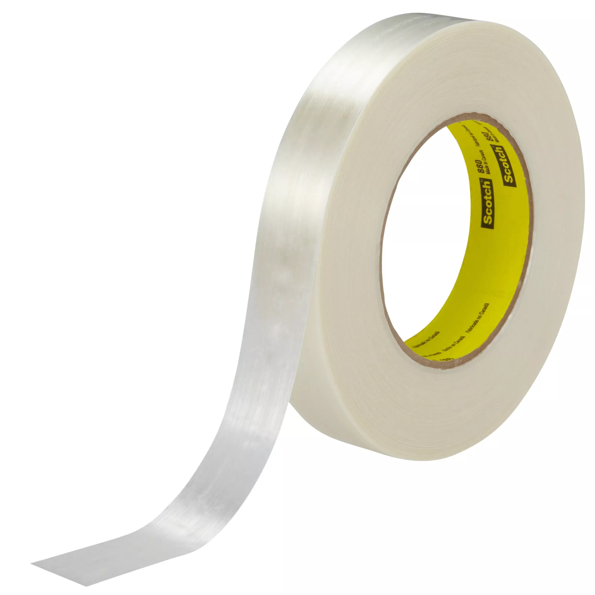 Scotch® Filament Tape 880, Clear, 24 mm x 55 m, 7.7 mil, 36 Roll/Case