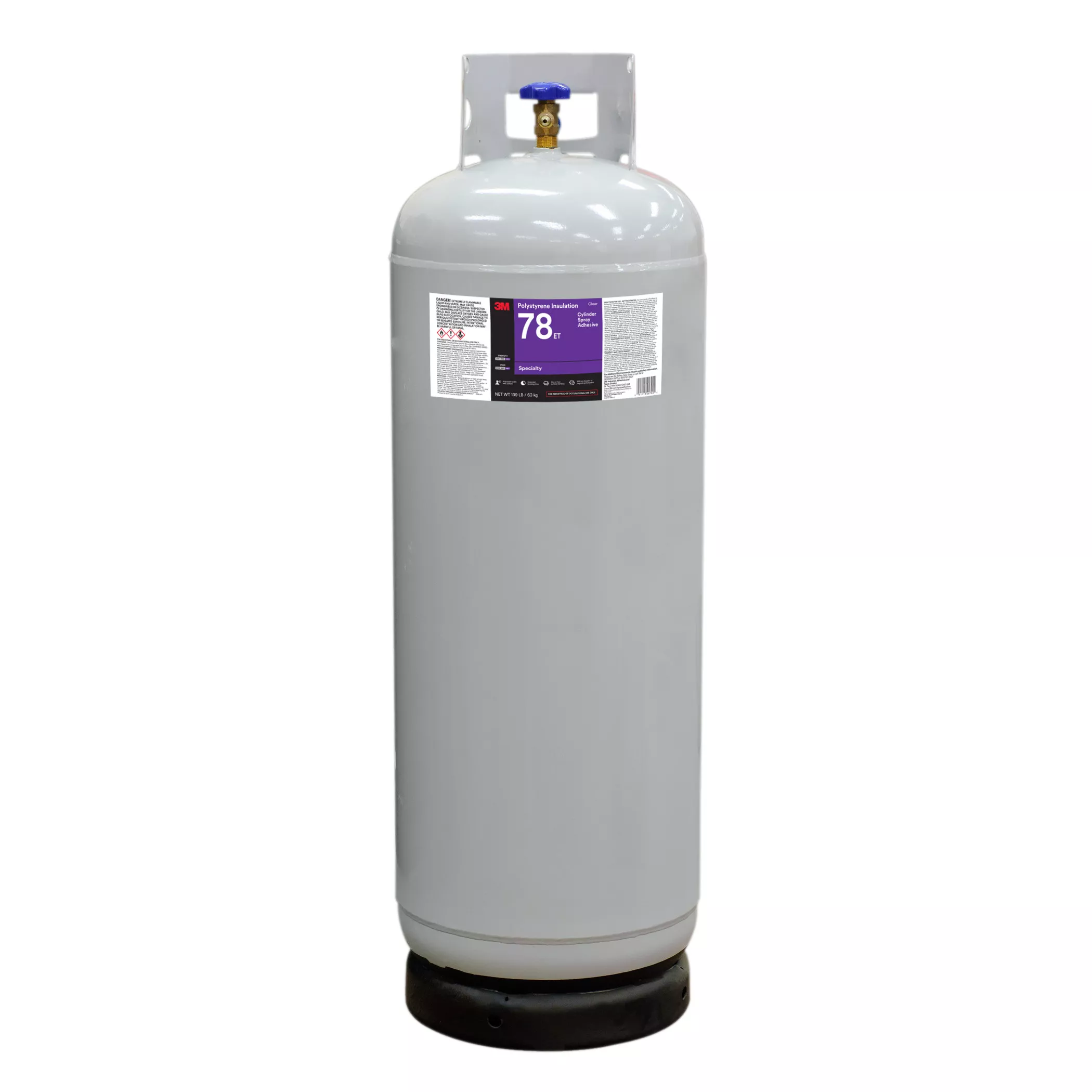 3M™ Polystyrene Insulation 78 ET Cylinder Spray Adhesive, Clear,
Intermediate Cylinder (Net Wt 139 lb)