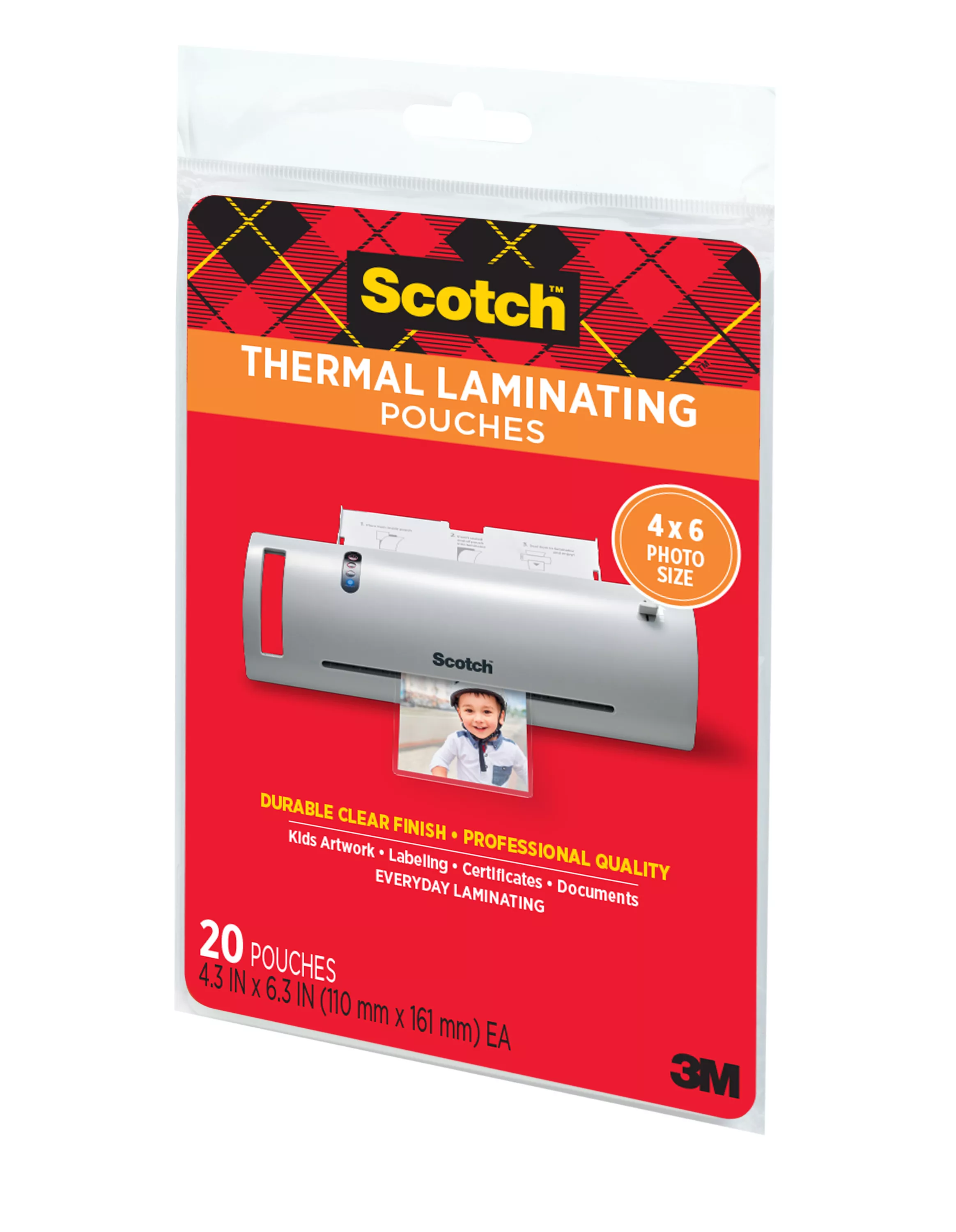 UPC 00021200468803 | Scotch™ Thermal Pouches TP5900-20 for items ups to 4.33 in x 6.06 in